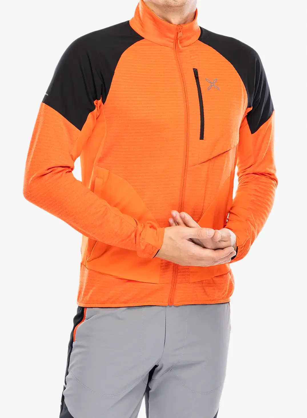 Puloverji brez kapuce Montura Thermal Grid 2 Maglia - orange