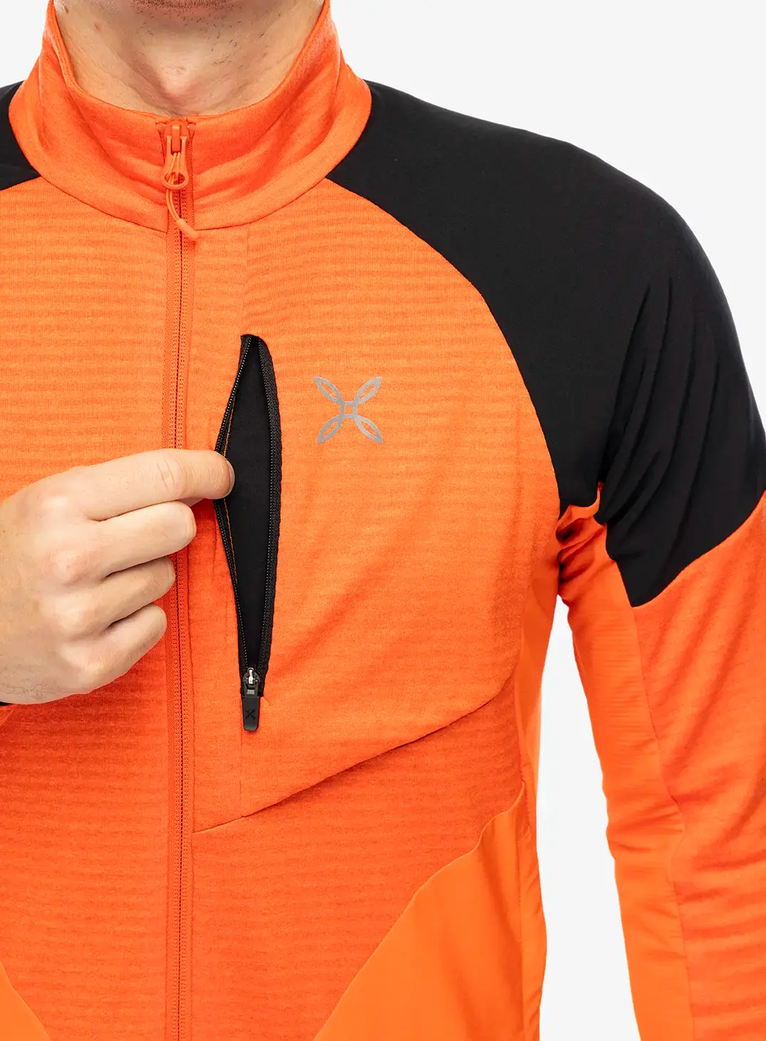 Puloverji brez kapuce Montura Thermal Grid 2 Maglia - orange