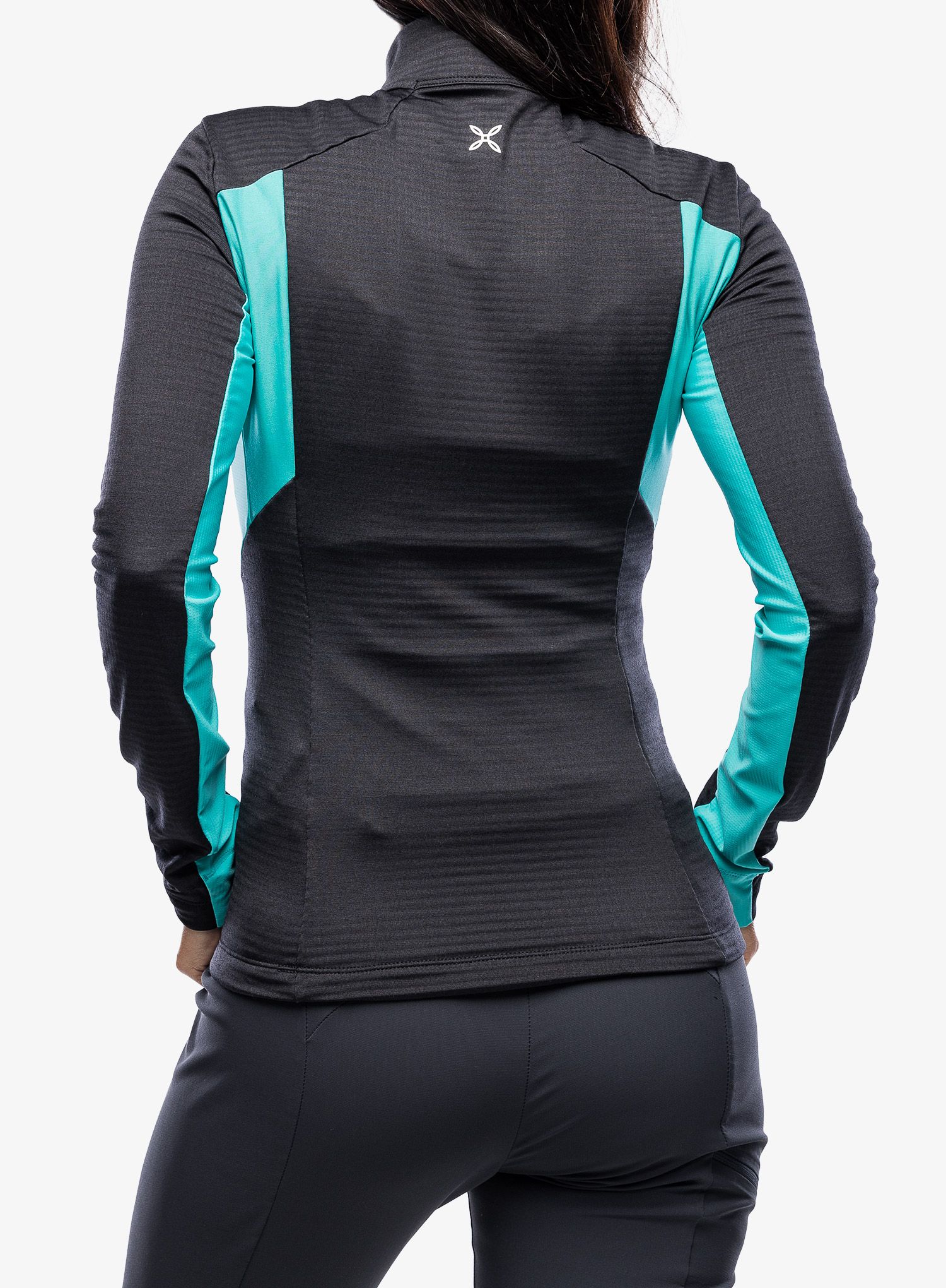 Jopica brez kapuce ženska Montura Thermal Grid Anorak - black/light blue
