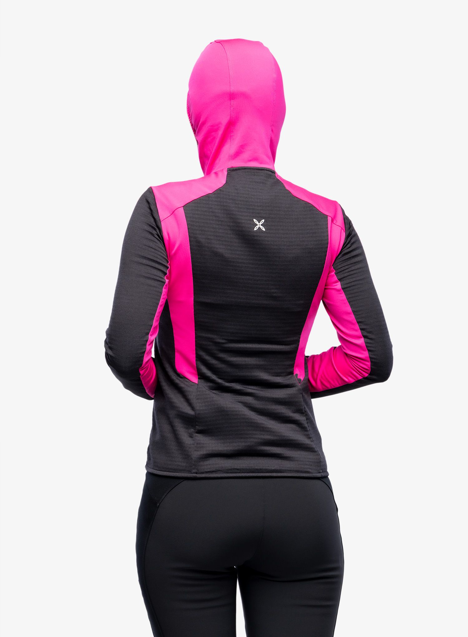 Ženska jopa s kapuco Montura Thermal Grid Pro Hoody Maglia - black/intense violet