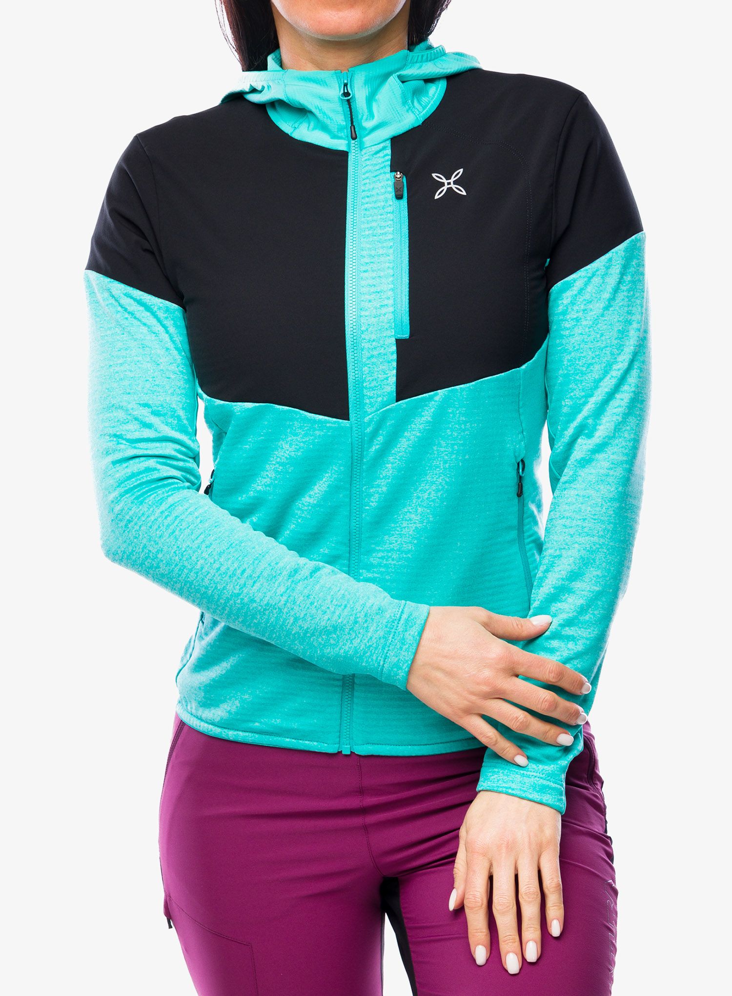 Ženska jopica z zadrgo Montura Thermalgrid Pro 2 Maglia - light blue