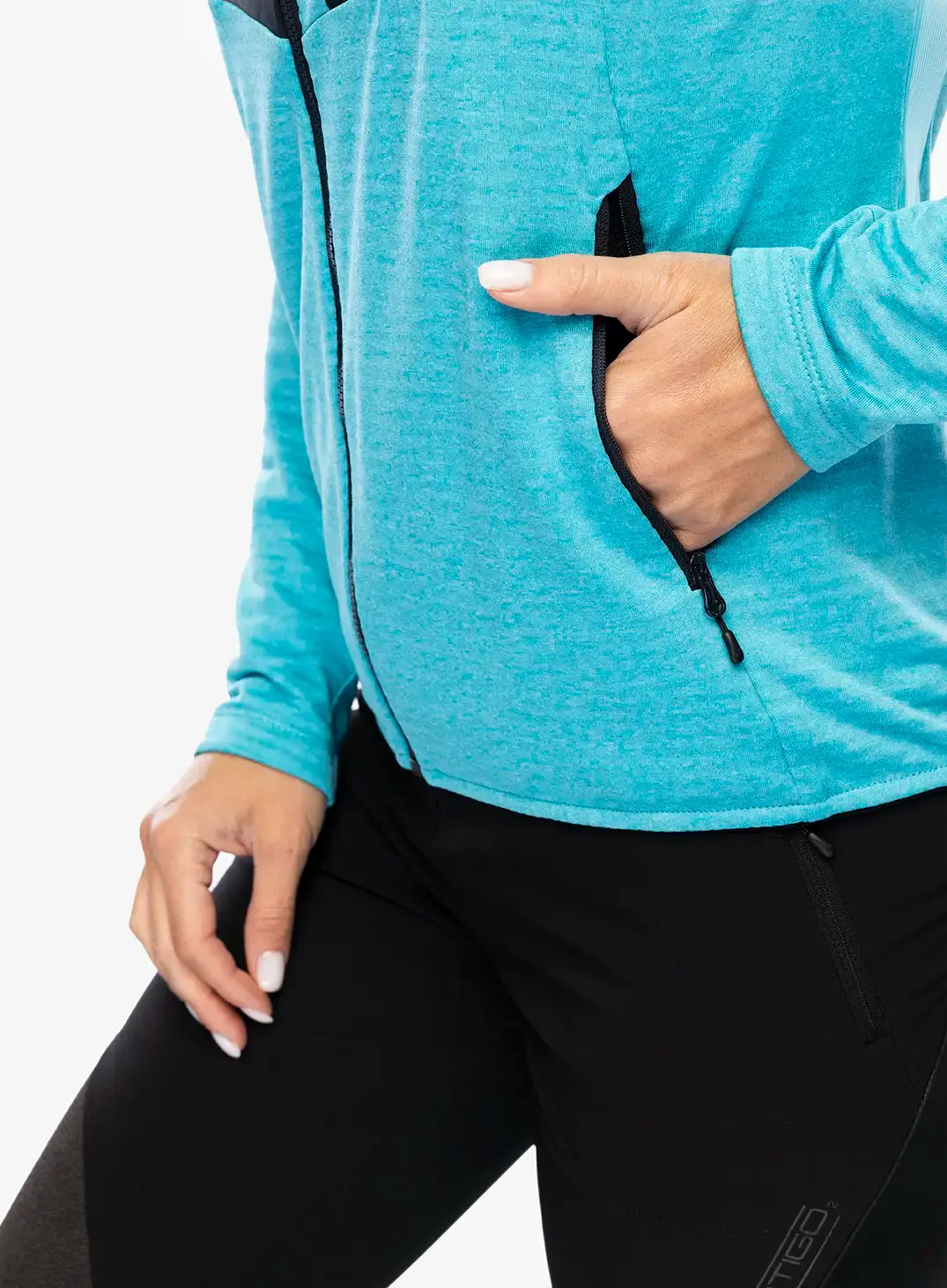 Ženska jopica Montura Thermalgrid Pro 2 Maglia - turquoise/graphite blue