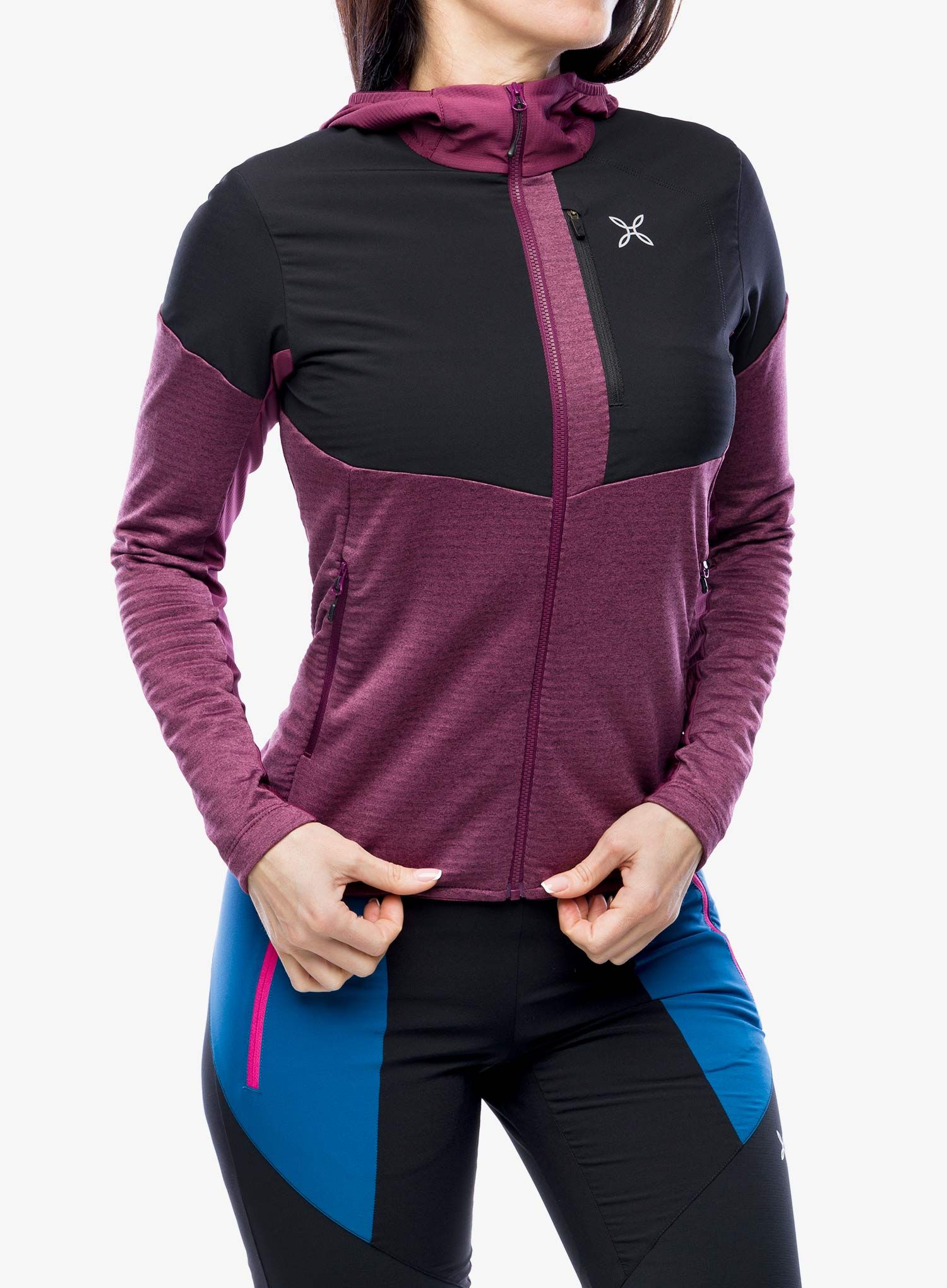 Ženska jopica Montura Thermalgrid Pro 2 Maglia - wine red