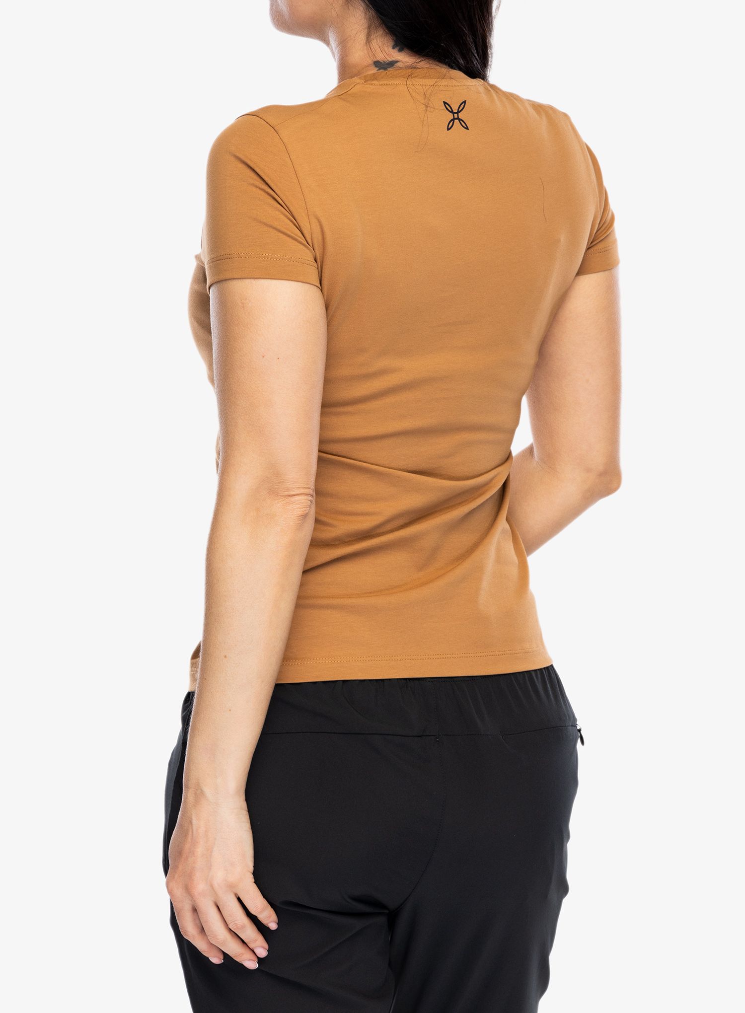 Ženska majica s potiskom Montura Topographic T-Shirt - camel