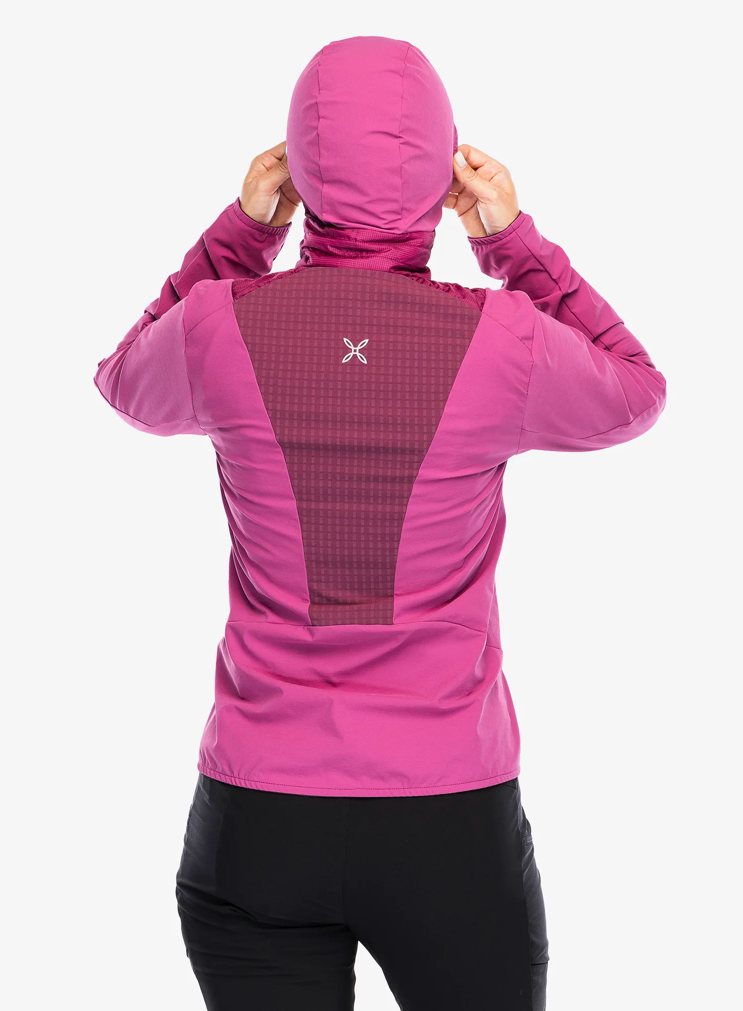 Ženska hibridna jakna Montura Trace Hybrid Jacket - baton rouge/wine red