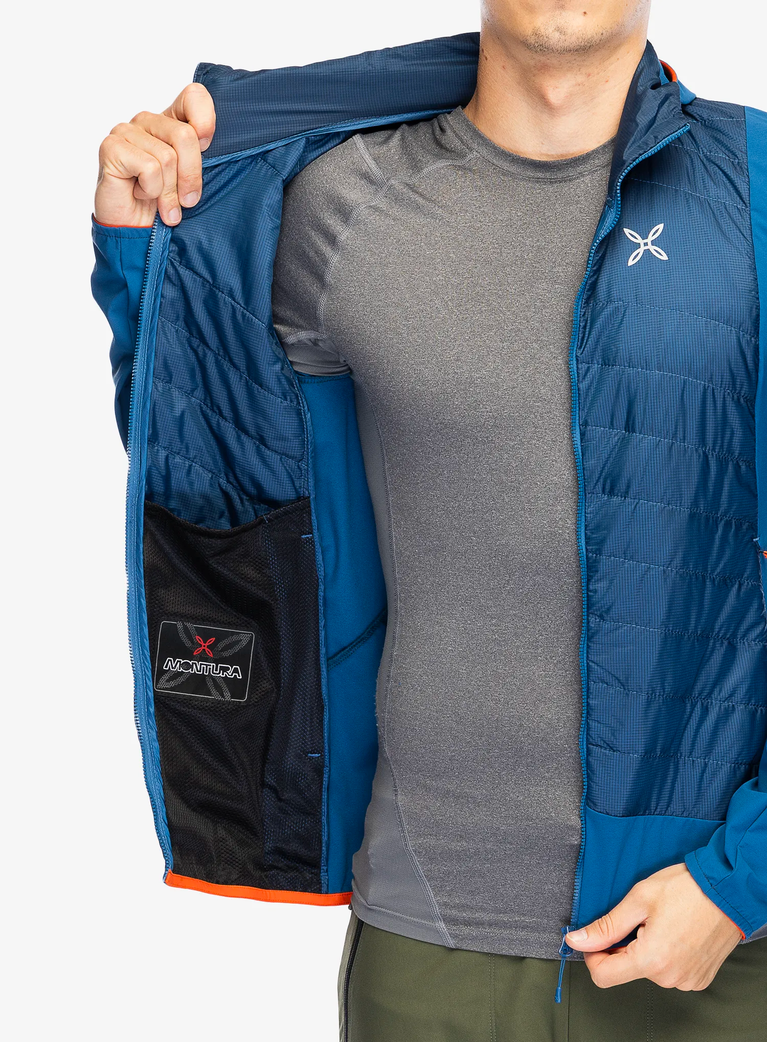 Hibridna jakna Montura Trace Hybrid Jacket - deep blue/orange