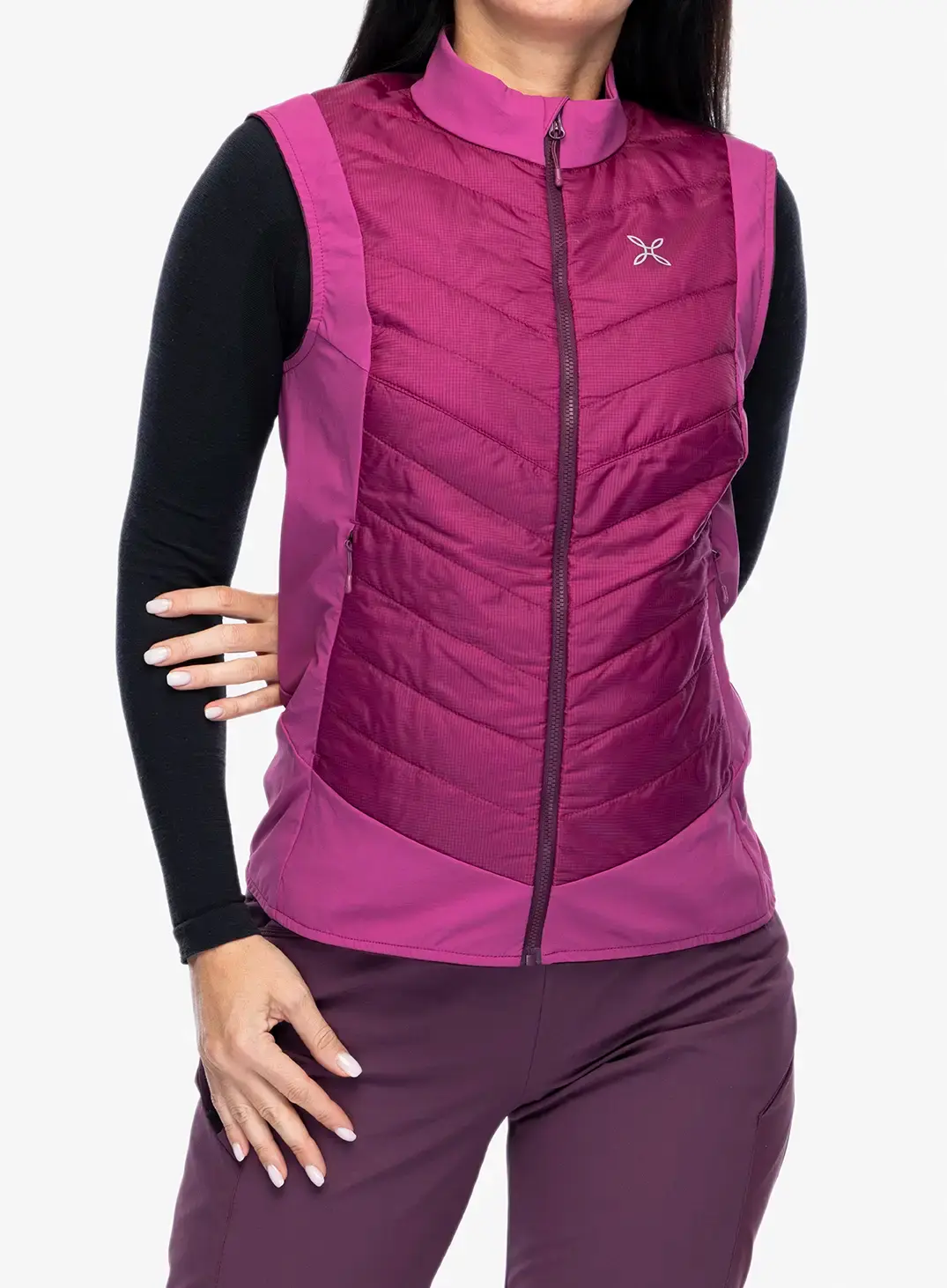 Ženski brezrokavnik Montura Trace Hybrid Vest - baton rouge/wine red