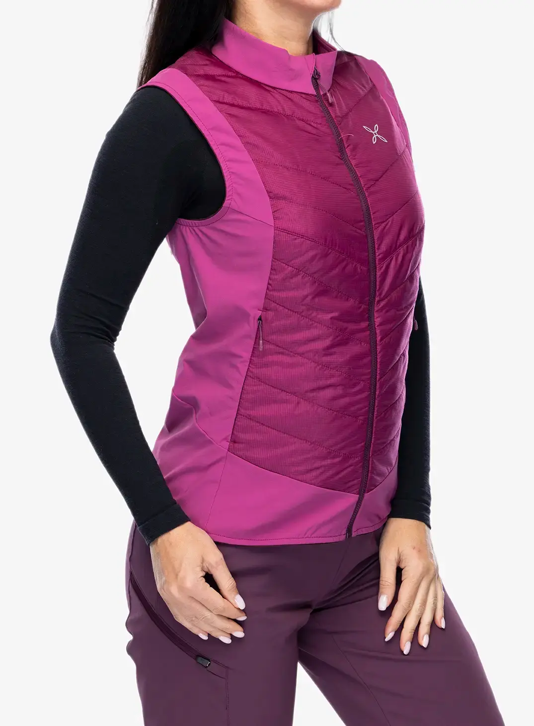 Ženski brezrokavnik Montura Trace Hybrid Vest - baton rouge/wine red