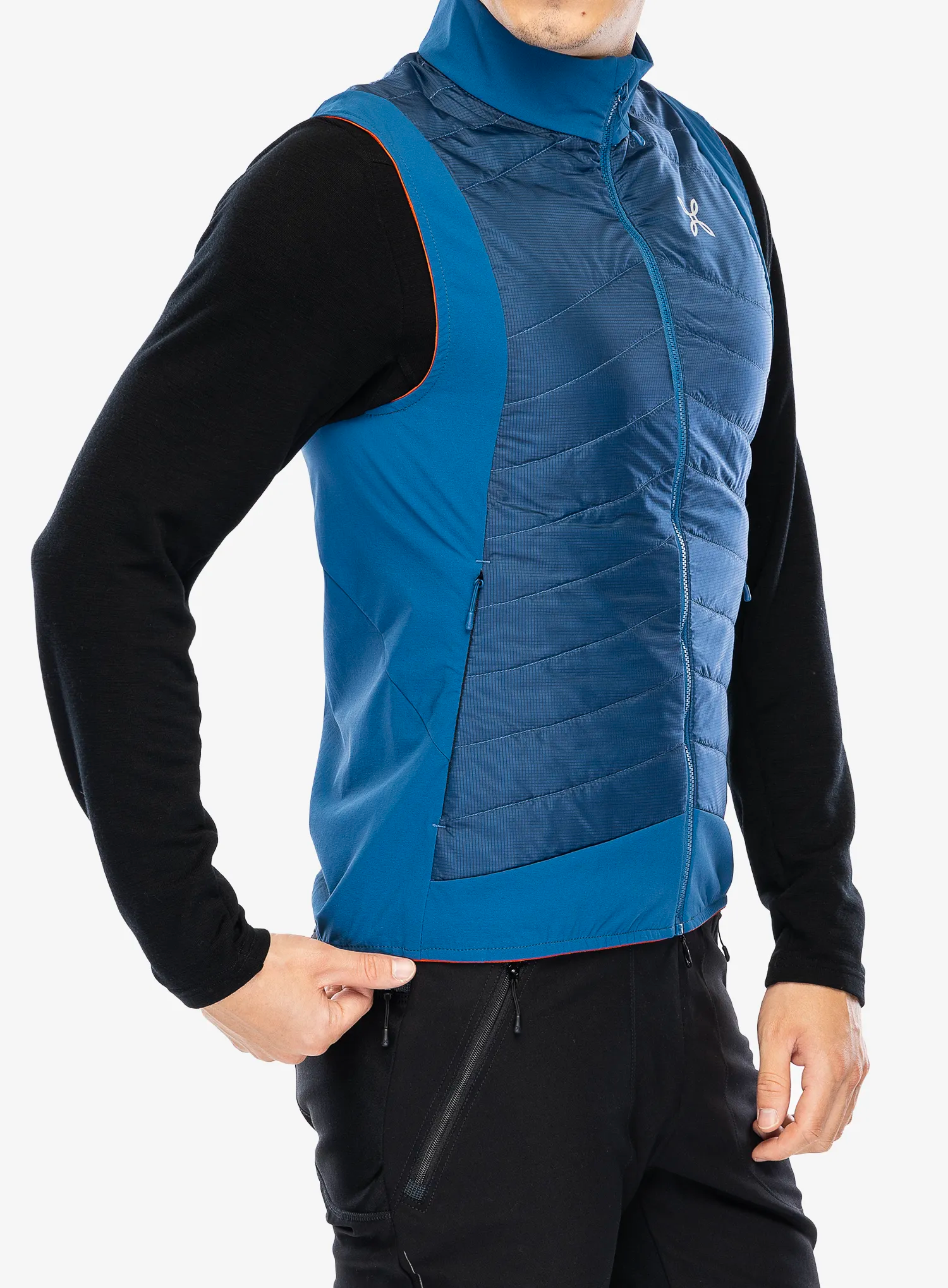 Brezrokavnik Montura Trace Hybrid Vest - deep blue/orange