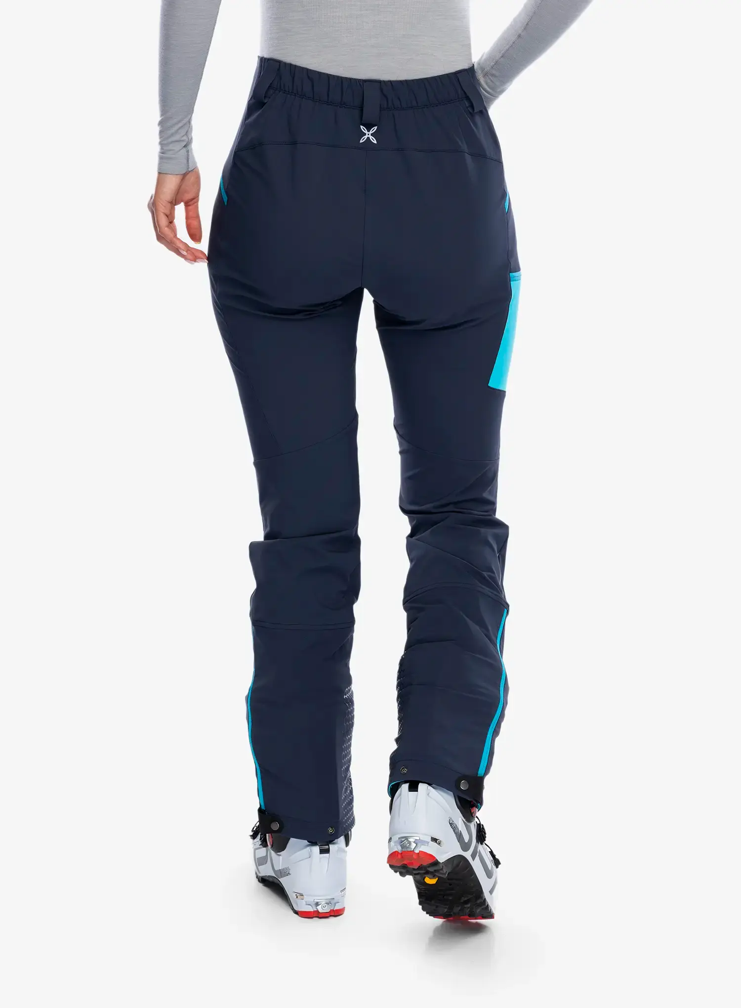 Ženske softshell hlače Montura Trace Light Pants - graphite blue/turquoise