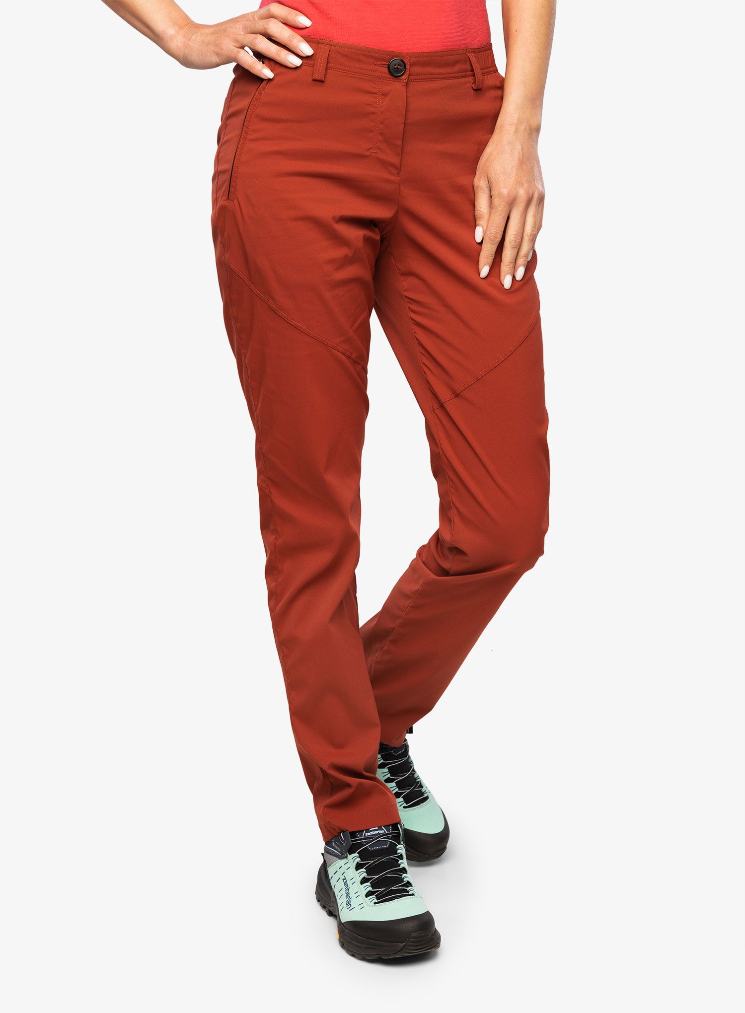 Ženske treking hlače Montura Travel Geo Pants - tobacco