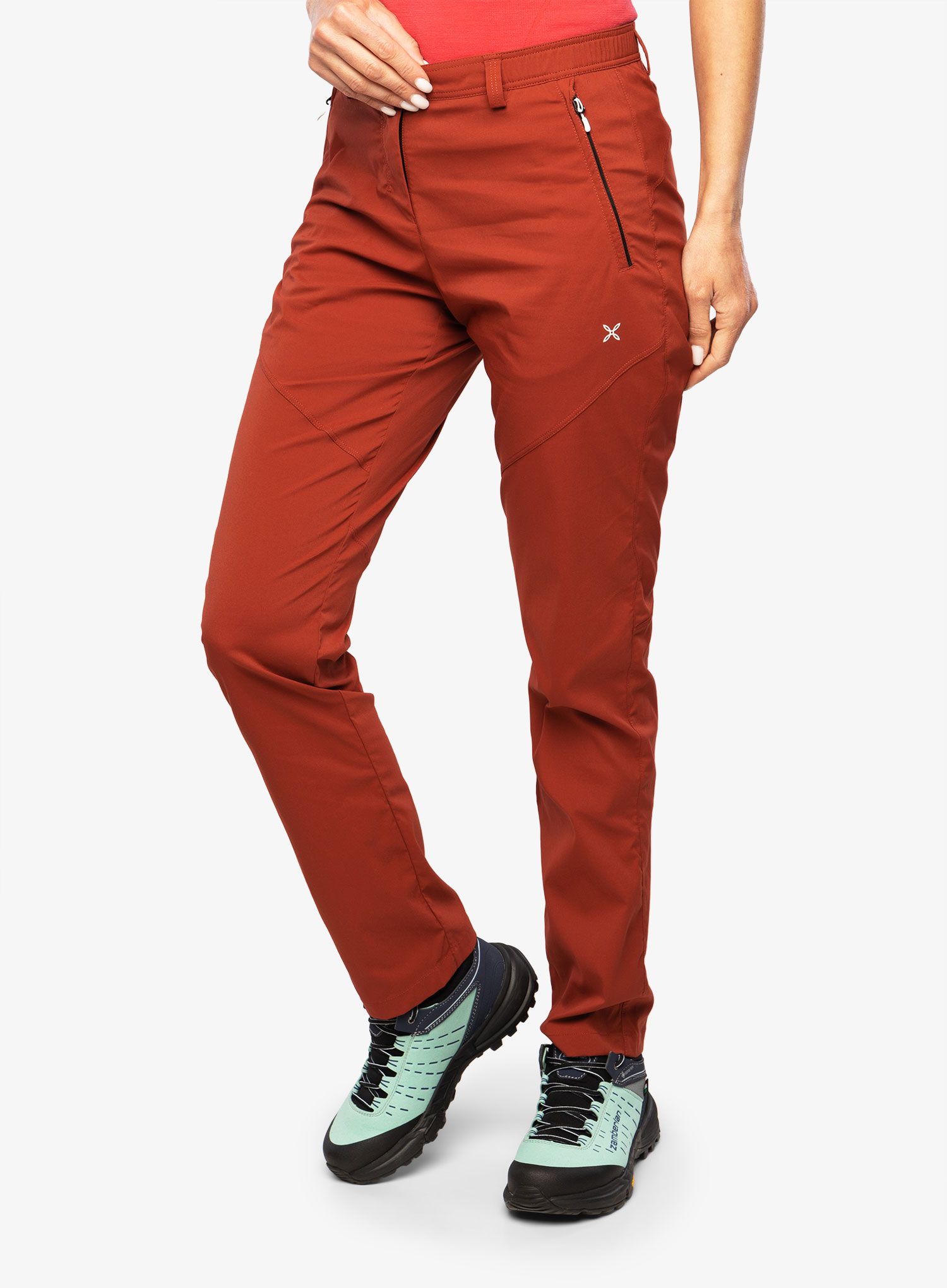 Ženske treking hlače Montura Travel Geo Pants - tobacco