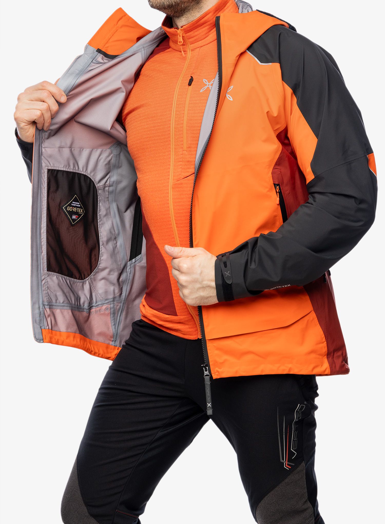 GORE-TEX jakna Montura Tribute Jacket - bright orange/tobacco