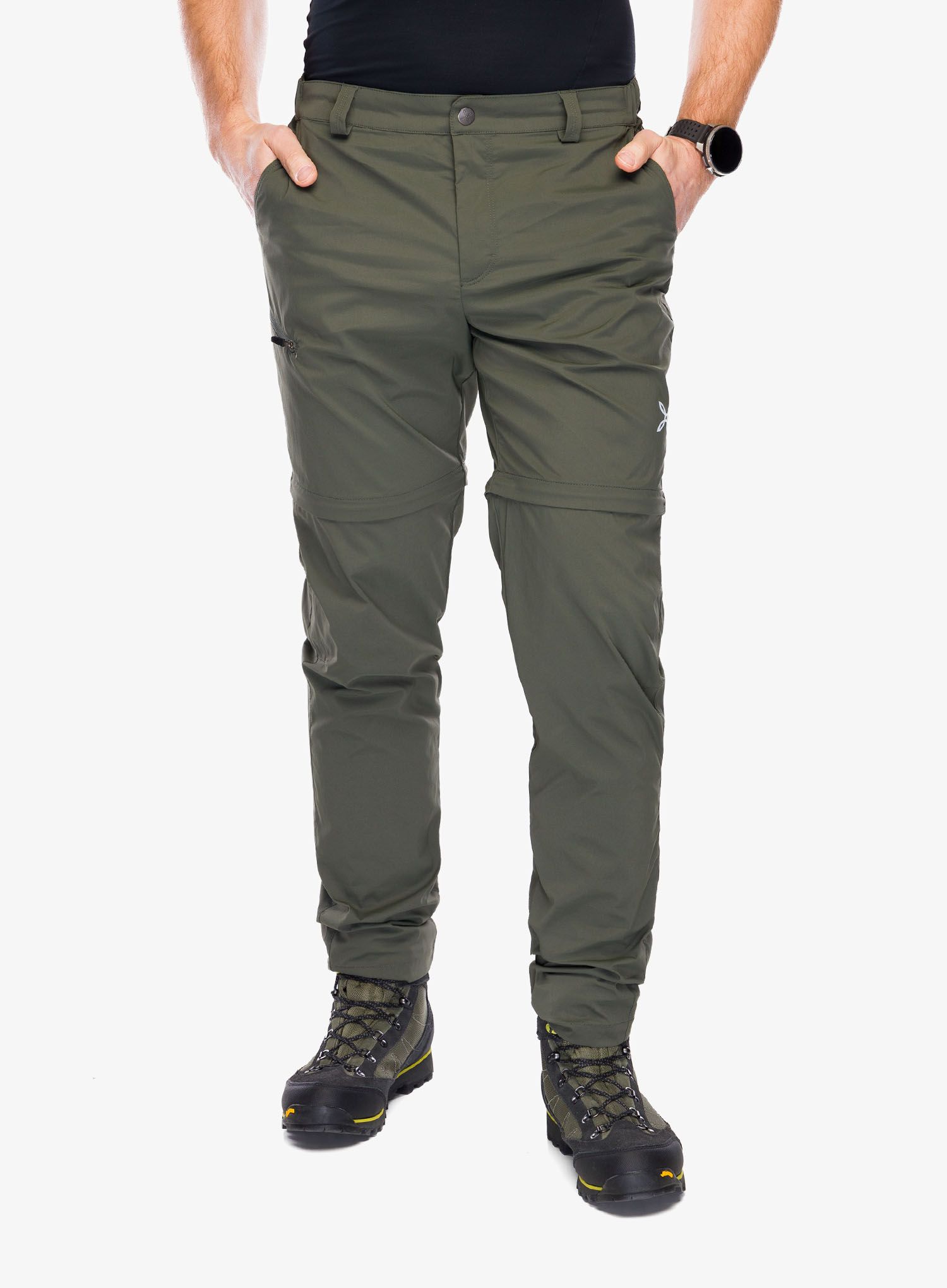 Pohodniške hlače Montura Valbruna Zip Off Pants - sage green