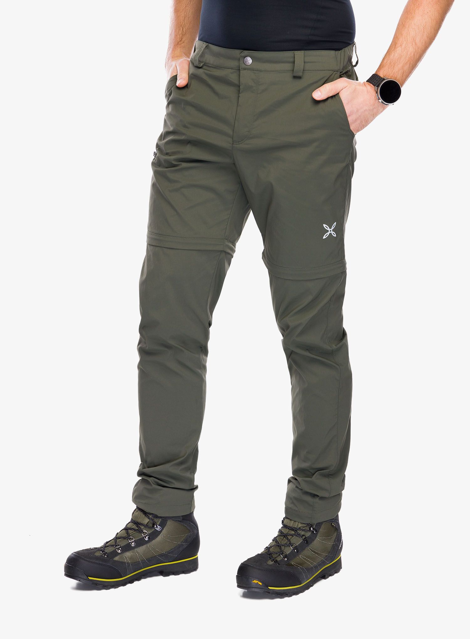 Pohodniške hlače Montura Valbruna Zip Off Pants - sage green