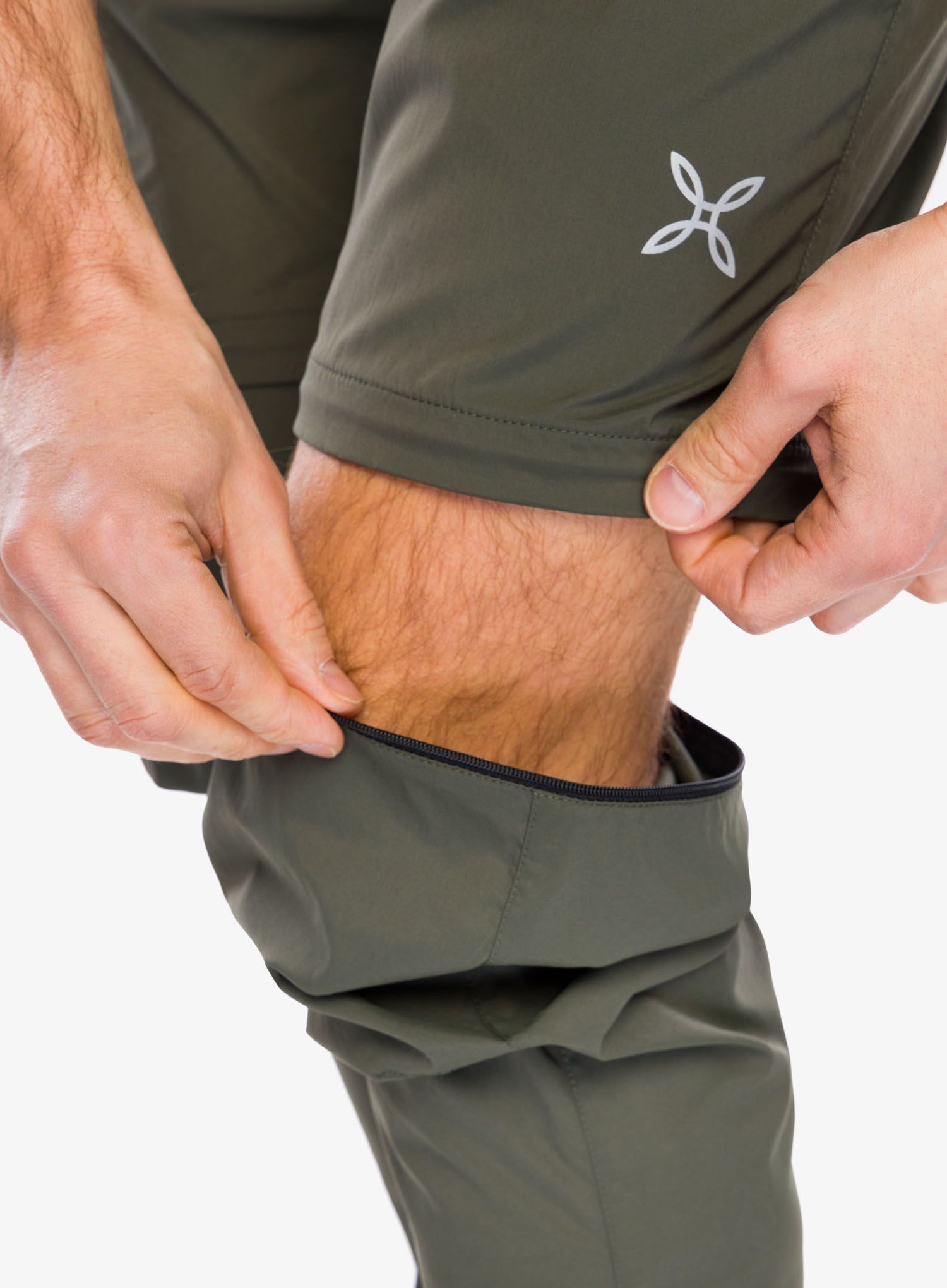 Pohodniške hlače Montura Valbruna Zip Off Pants - sage green