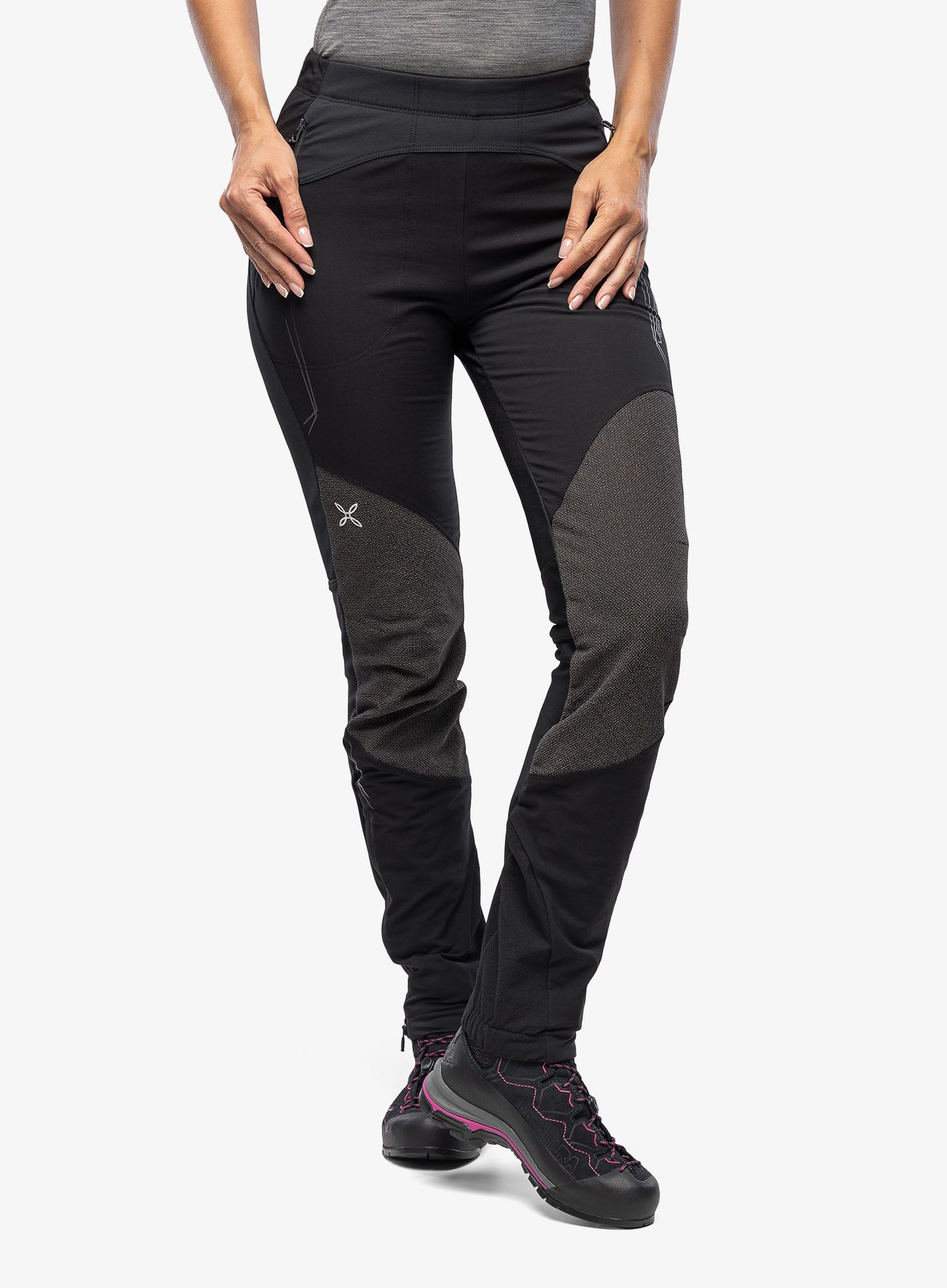 Ženske treking hlače Montura Vertigo 2 Pants - black/lead