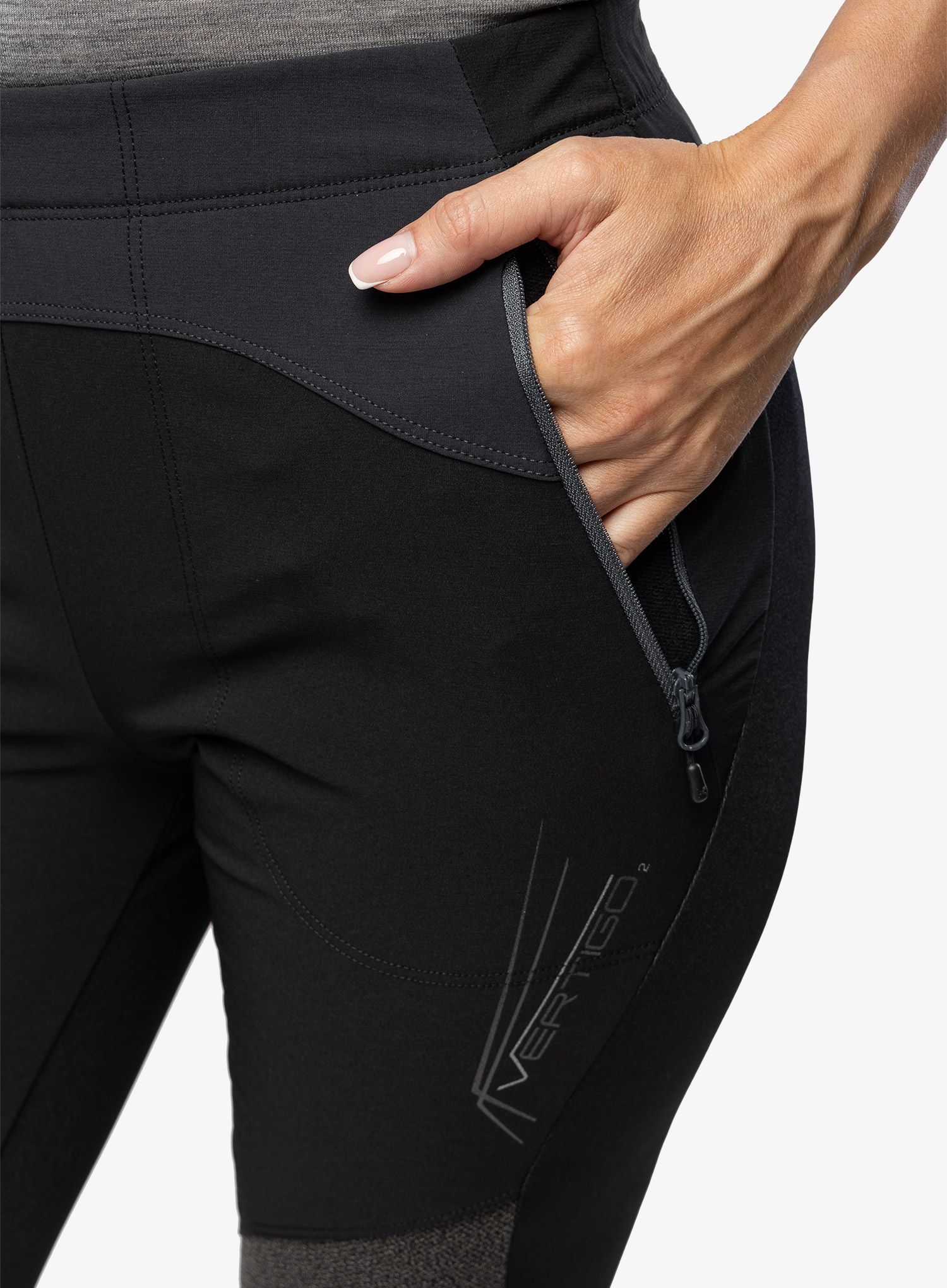 Ženske treking hlače Montura Vertigo 2 Pants - black/lead