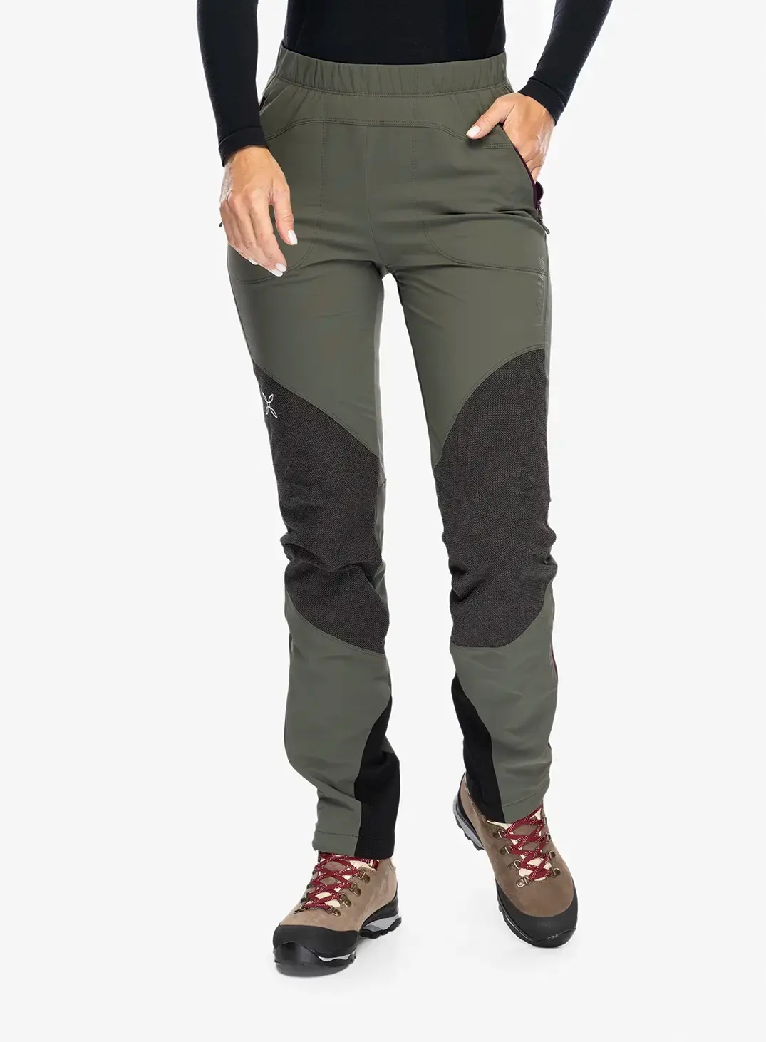 Ženske treking hlače Montura Vertigo 2 Pants - sage green/wine red