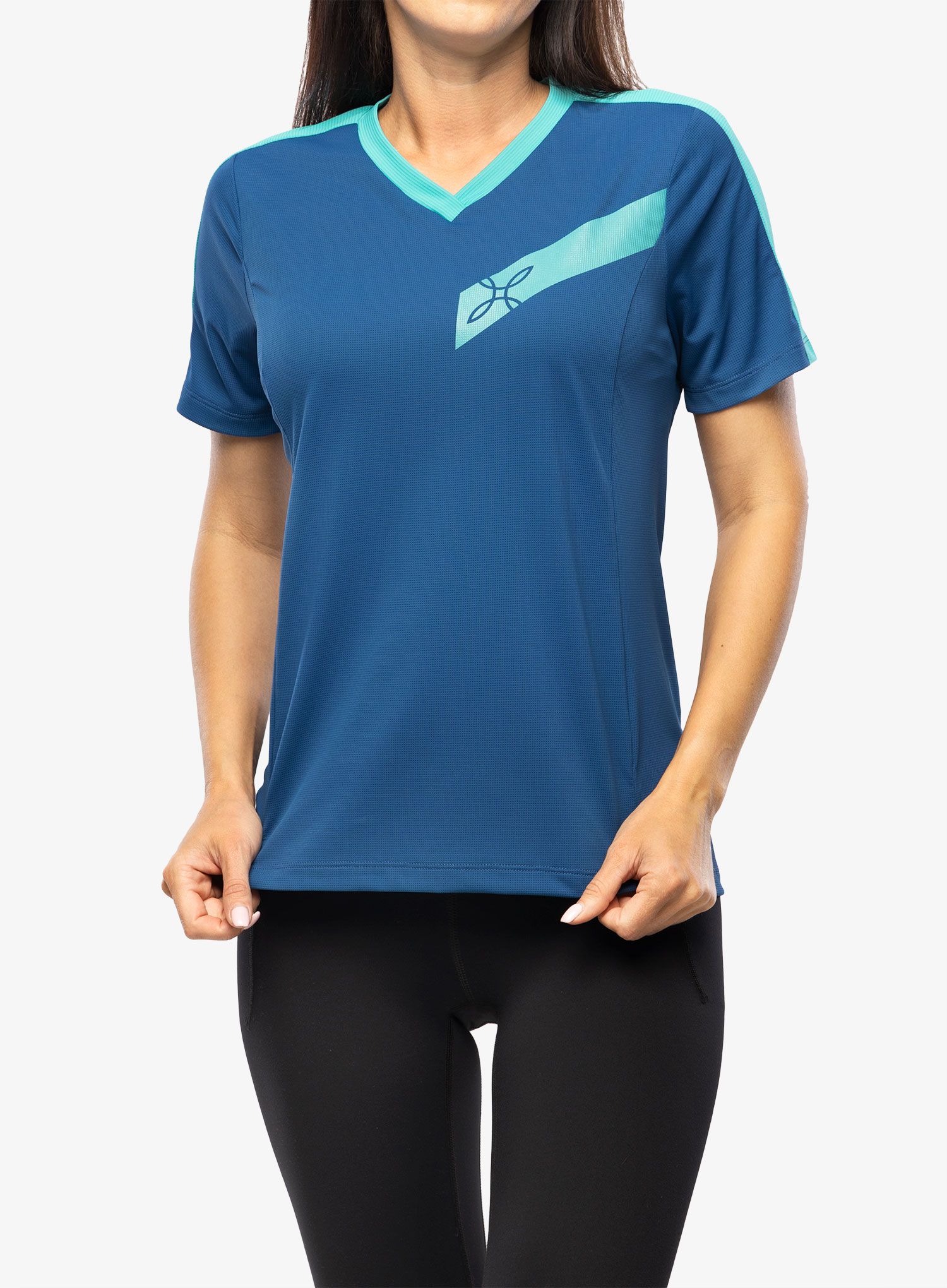 Ženska kolesarska majica Montura Way T-shirt - deep blue/care blue