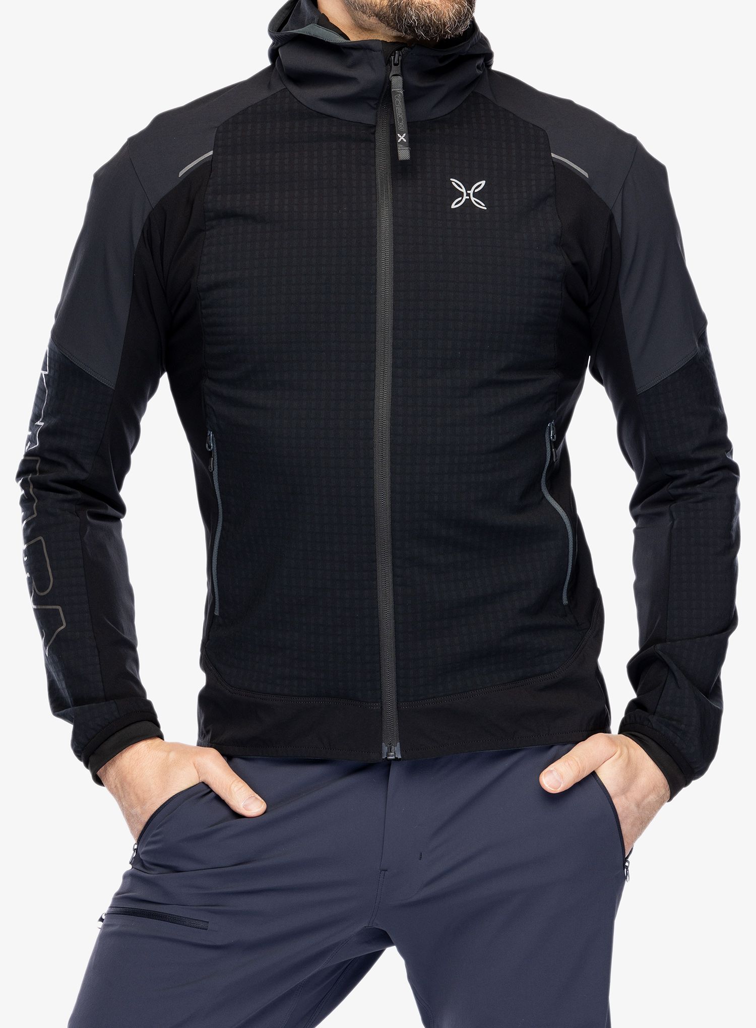 Softshell jakna Montura Wind Revolution Hoody Jacket - black