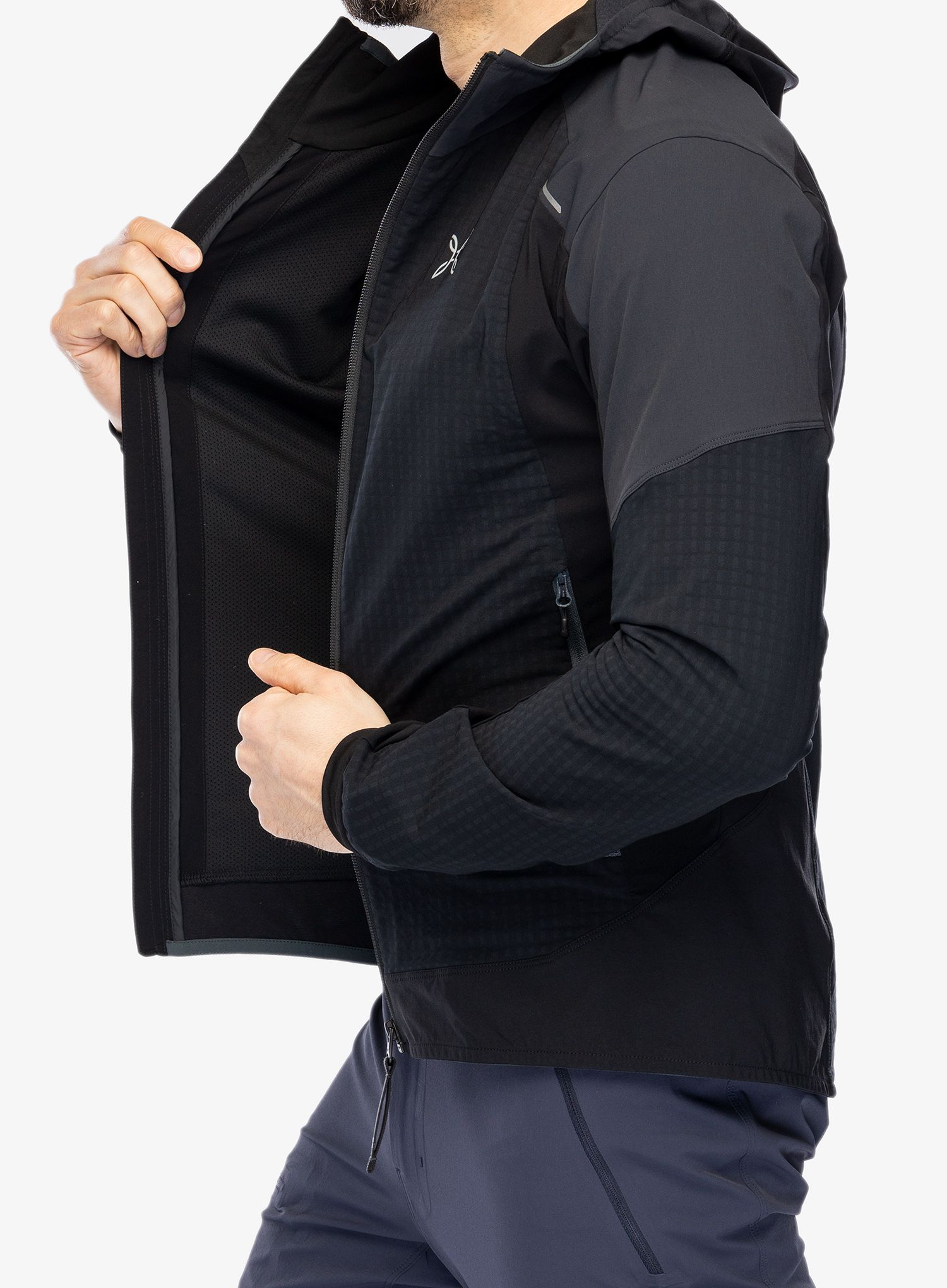 Softshell jakna Montura Wind Revolution Hoody Jacket - black