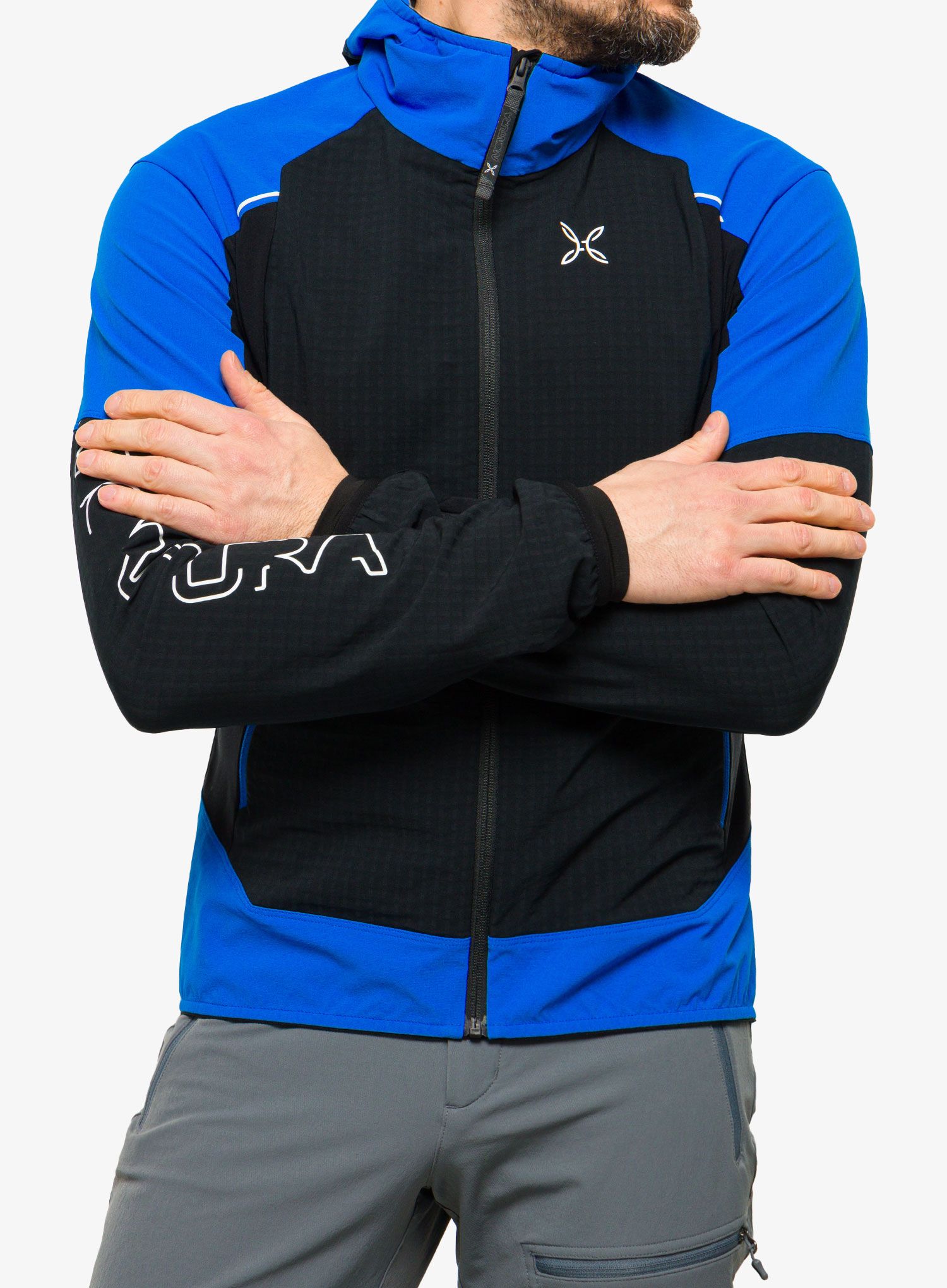 Softshell jakna Montura Wind Revolution Hoody Jacket - nero/celeste