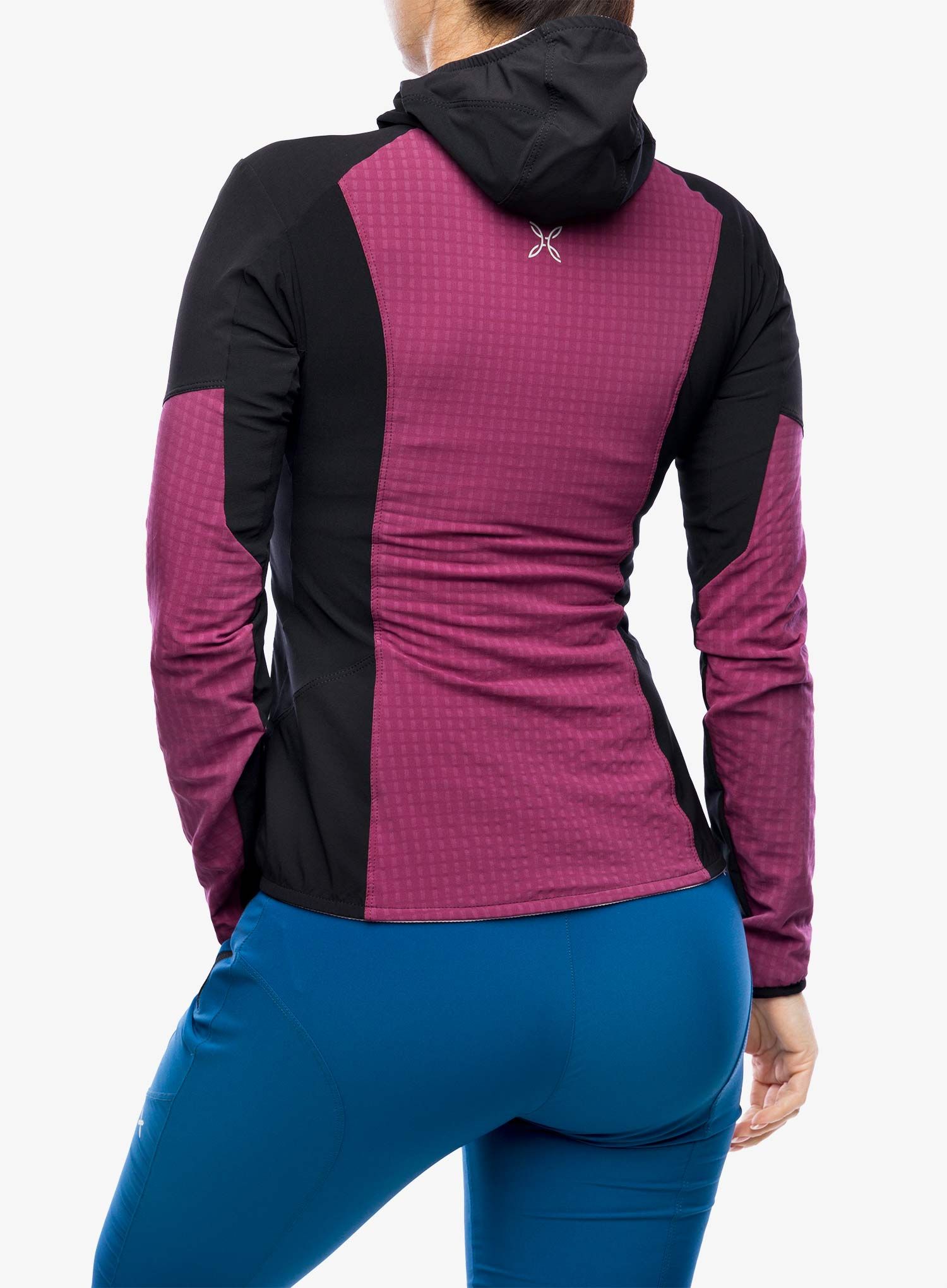 Ženska softshell jakna Montura Wind Revolution Hoody Jacket - wine red/light rose