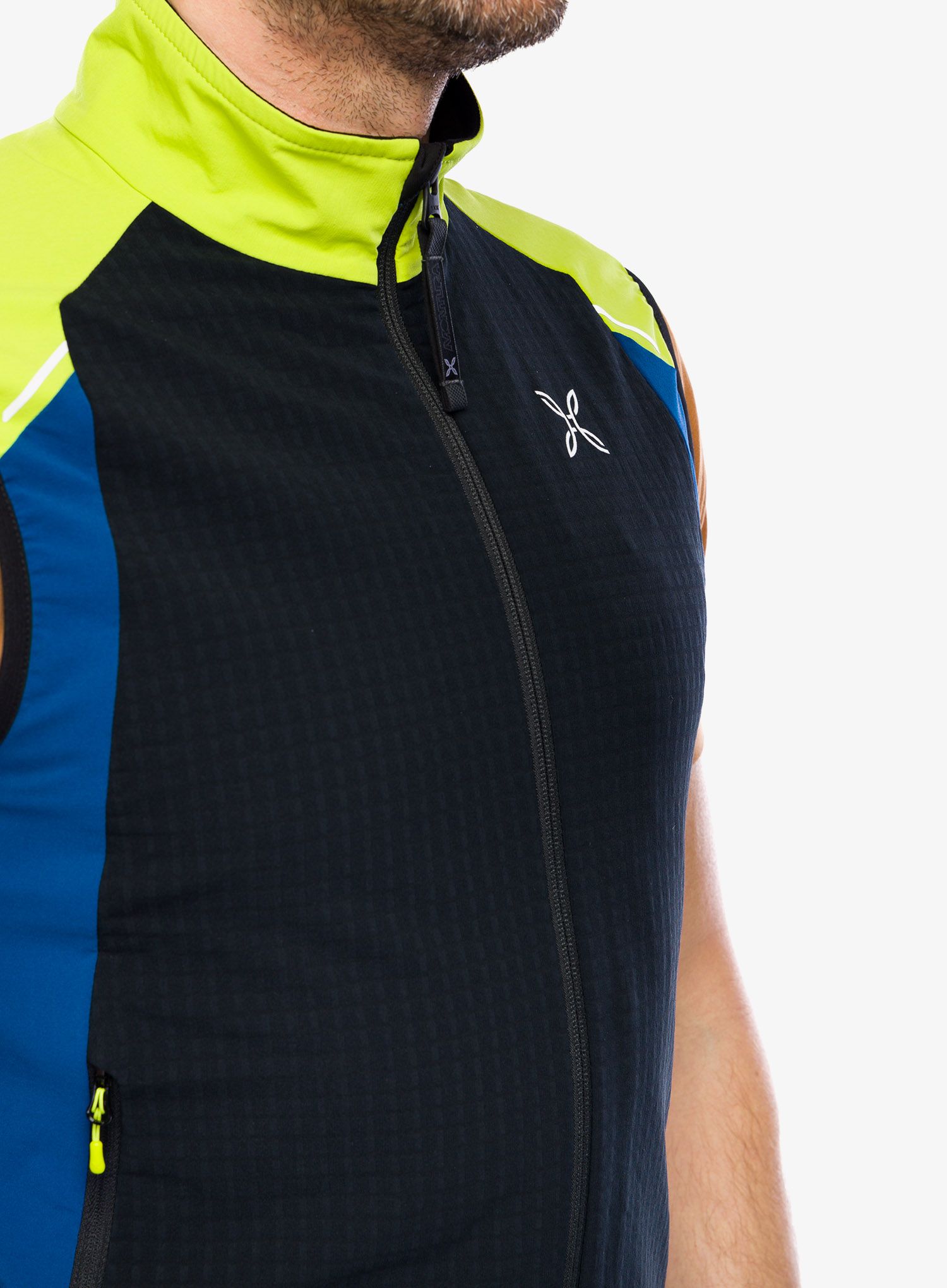 Brezrokavnik Montura Wind Revolution Vest - black/lime green