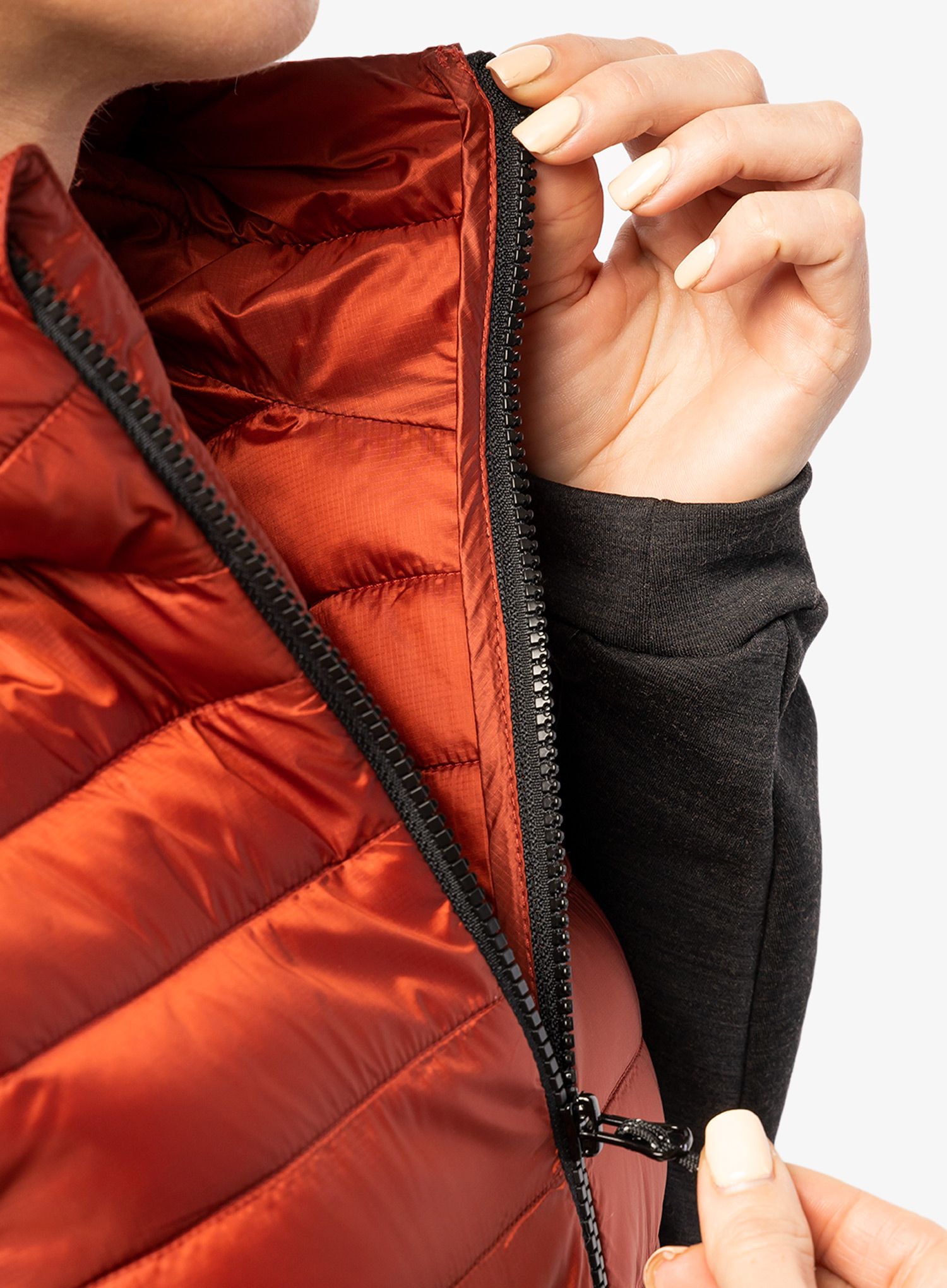 Ženska hibridna jakna Montura Wool Essential Hoody Jacket - tabacco