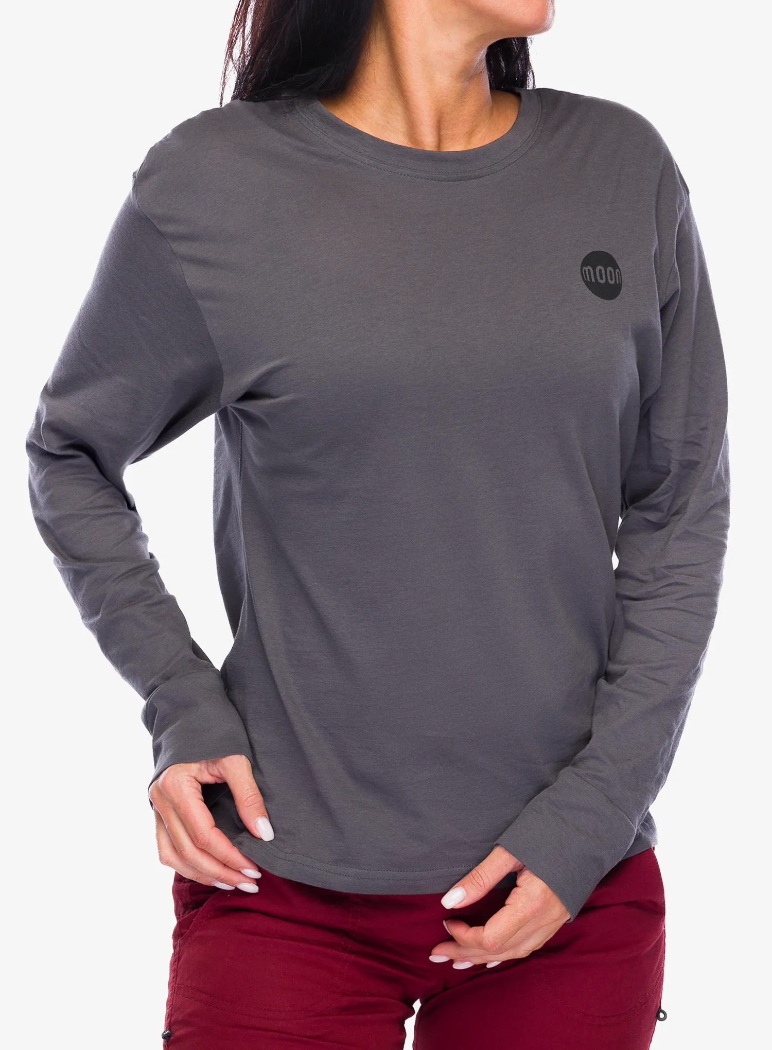 Ženski longsleeve Moon Climbing Lyra Long Sleeve - granite