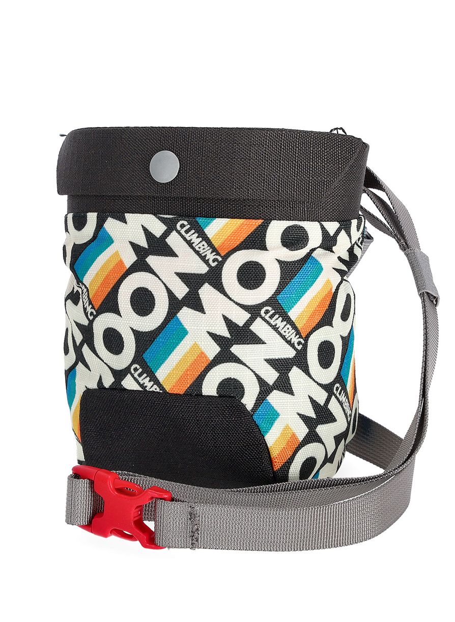 Vrečka za magnezij Moon Climbing Sport Chalk Bag - retro stripe black