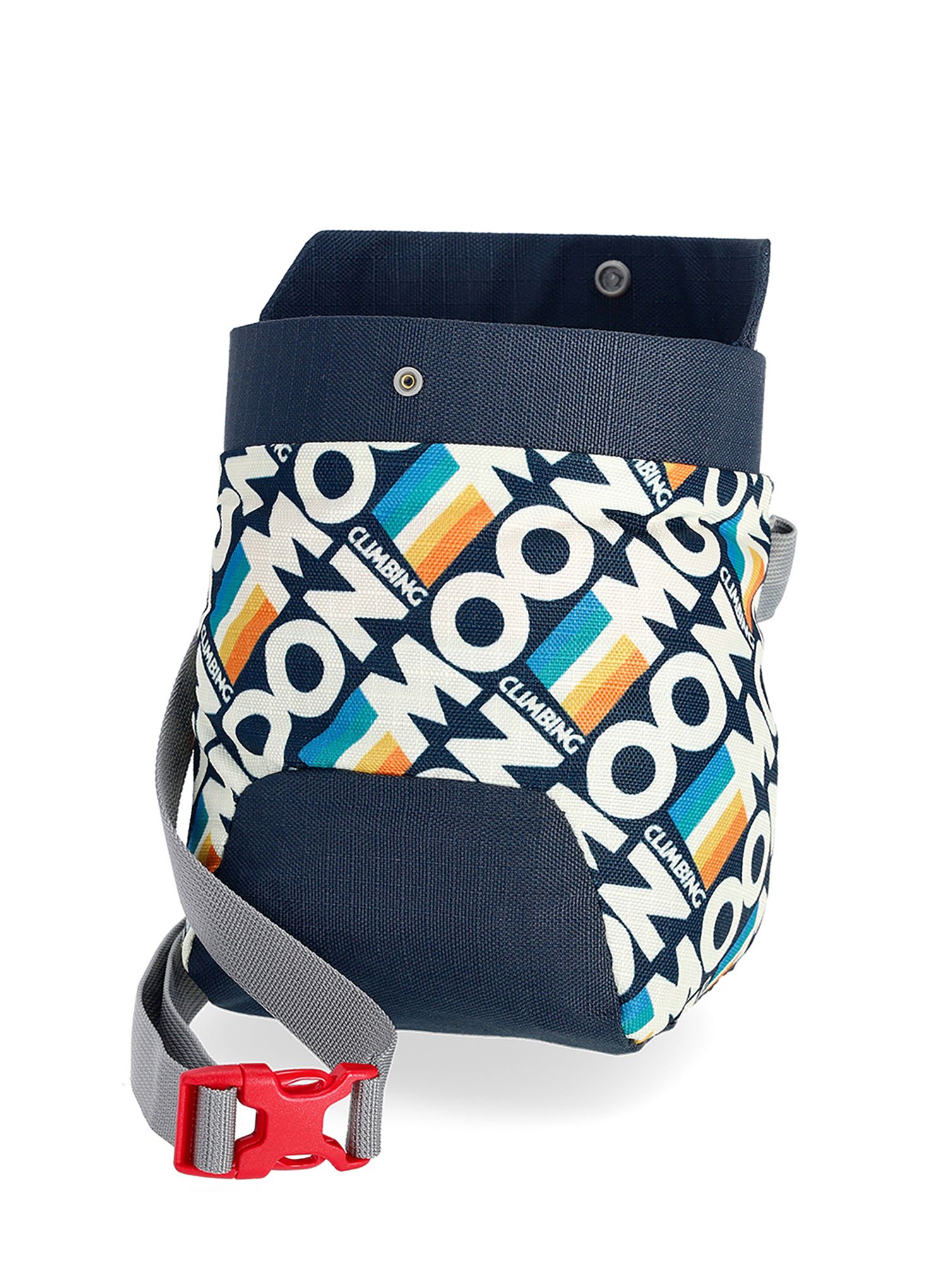 Vrečka za magnezij Moon Climbing Trad Chalk Bag - retro stripe indigo