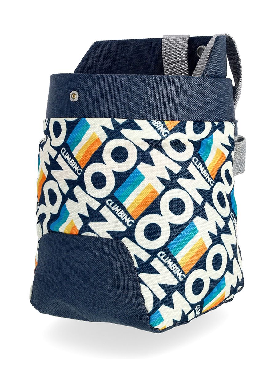 Vrečka za magnezij Moon Climbing Trad Chalk Bag - retro stripe indigo