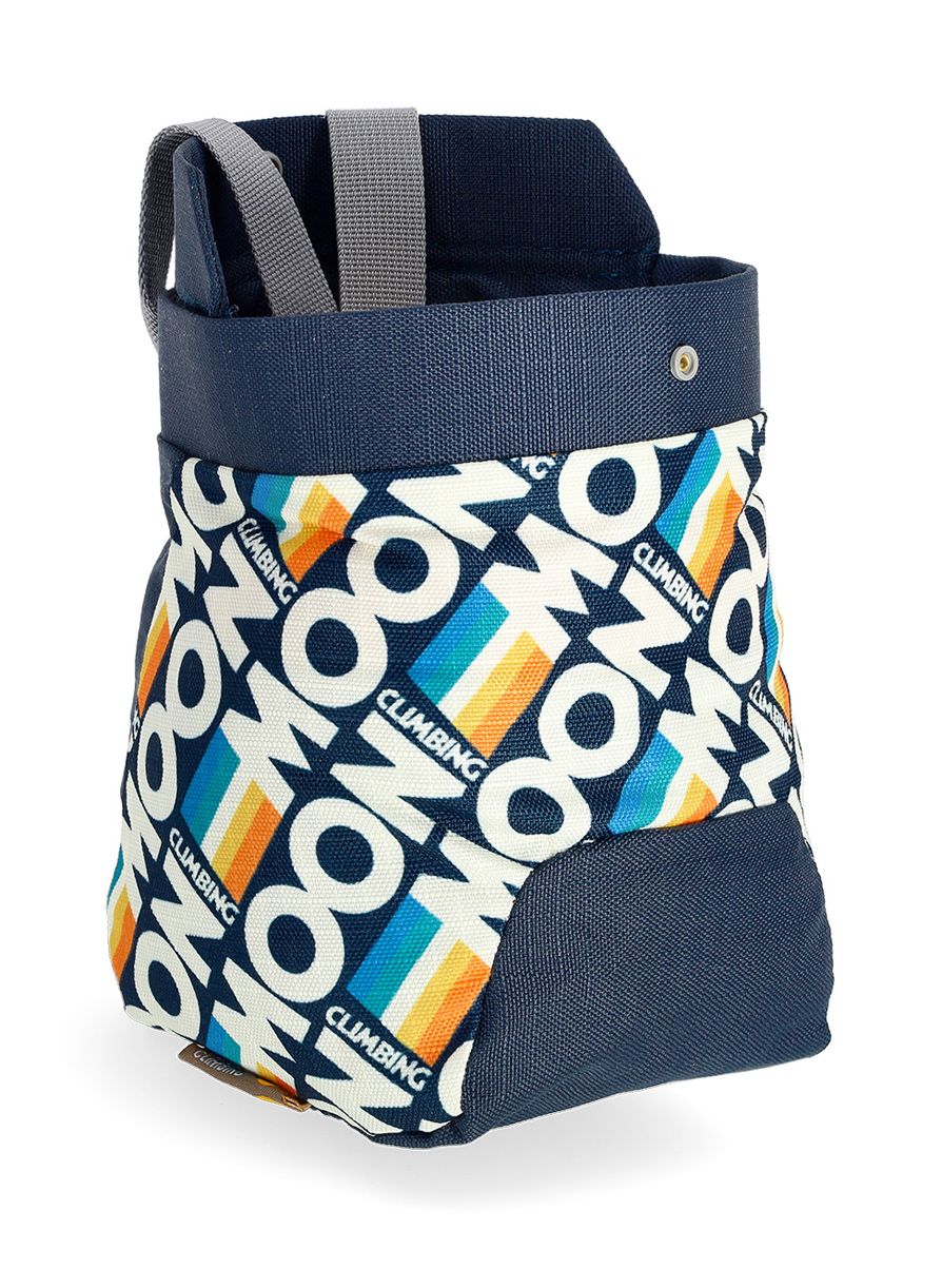 Vrečka za magnezij Moon Climbing Trad Chalk Bag - retro stripe indigo