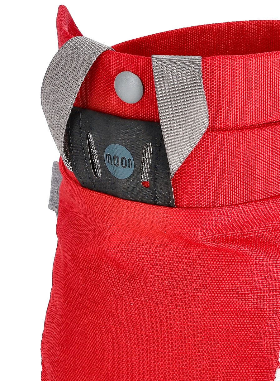 Vrečka za magnezij Moon Climbing Trad Chalk Bag - retro stripe true red