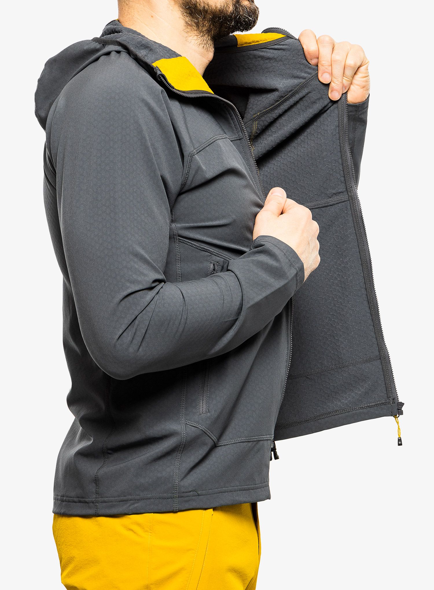 Jopica Mountain Equipment Arrow Hooded Jacket - anvil grey