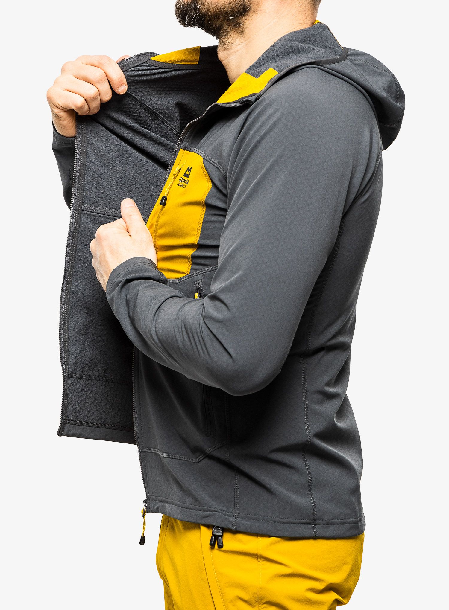 Jopica Mountain Equipment Arrow Hooded Jacket - anvil grey
