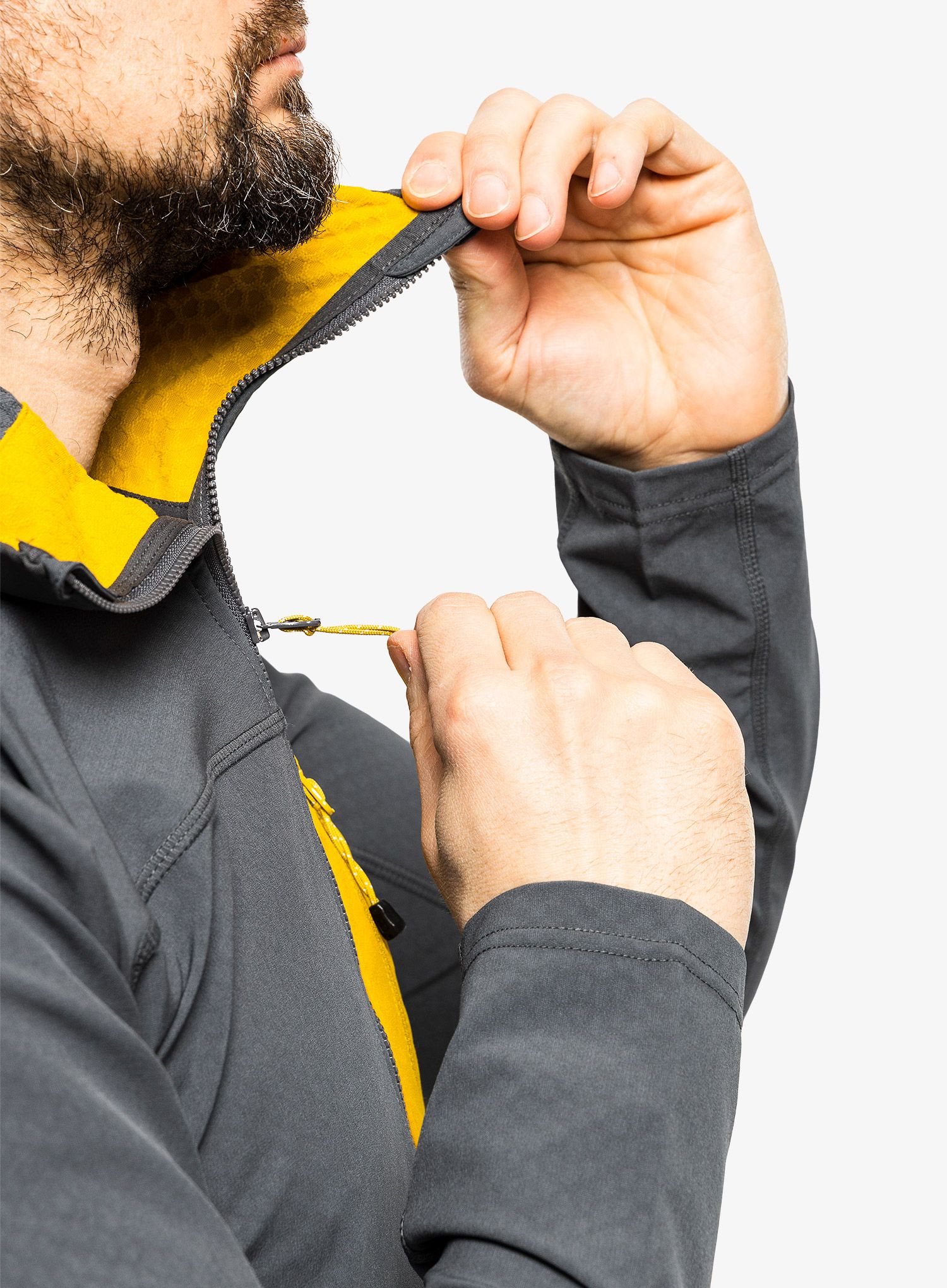 Jopica Mountain Equipment Arrow Hooded Jacket - anvil grey