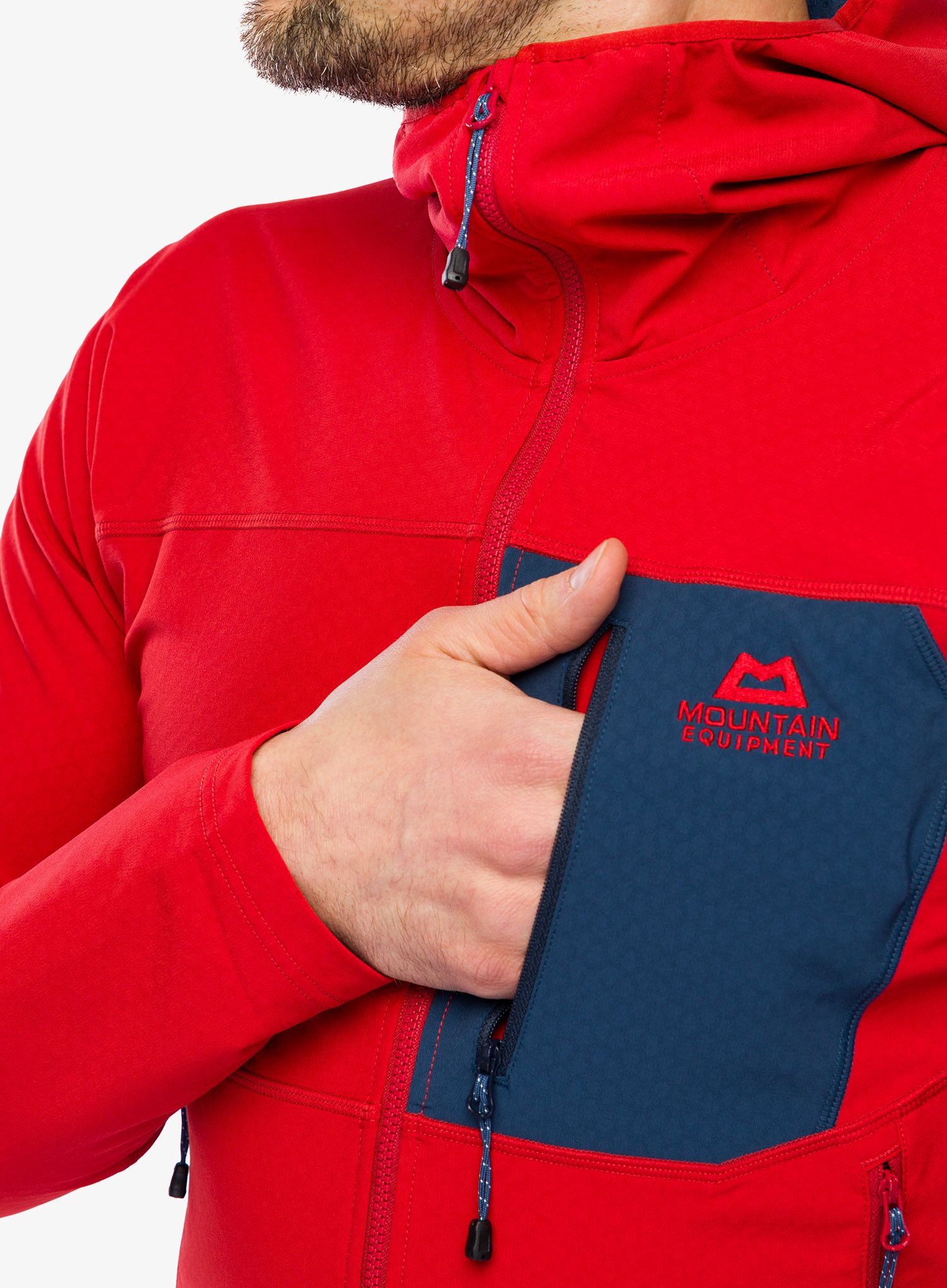 Jopica Mountain Equipment Arrow Hooded Jacket - redrock/dusk
