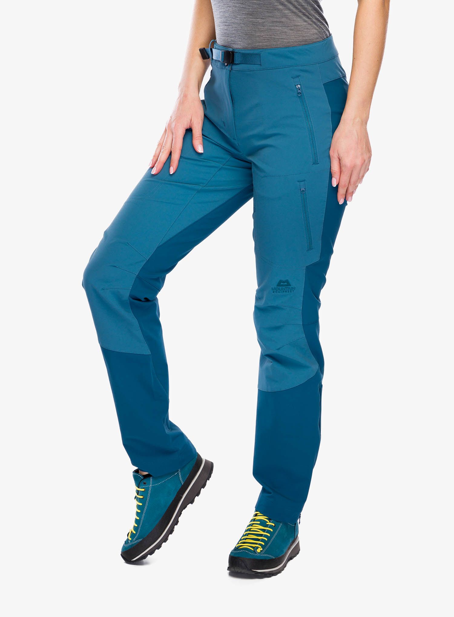 Ženske softshell hlače Mountain Equipment Chamois Pant AC - indian teal/majolica
