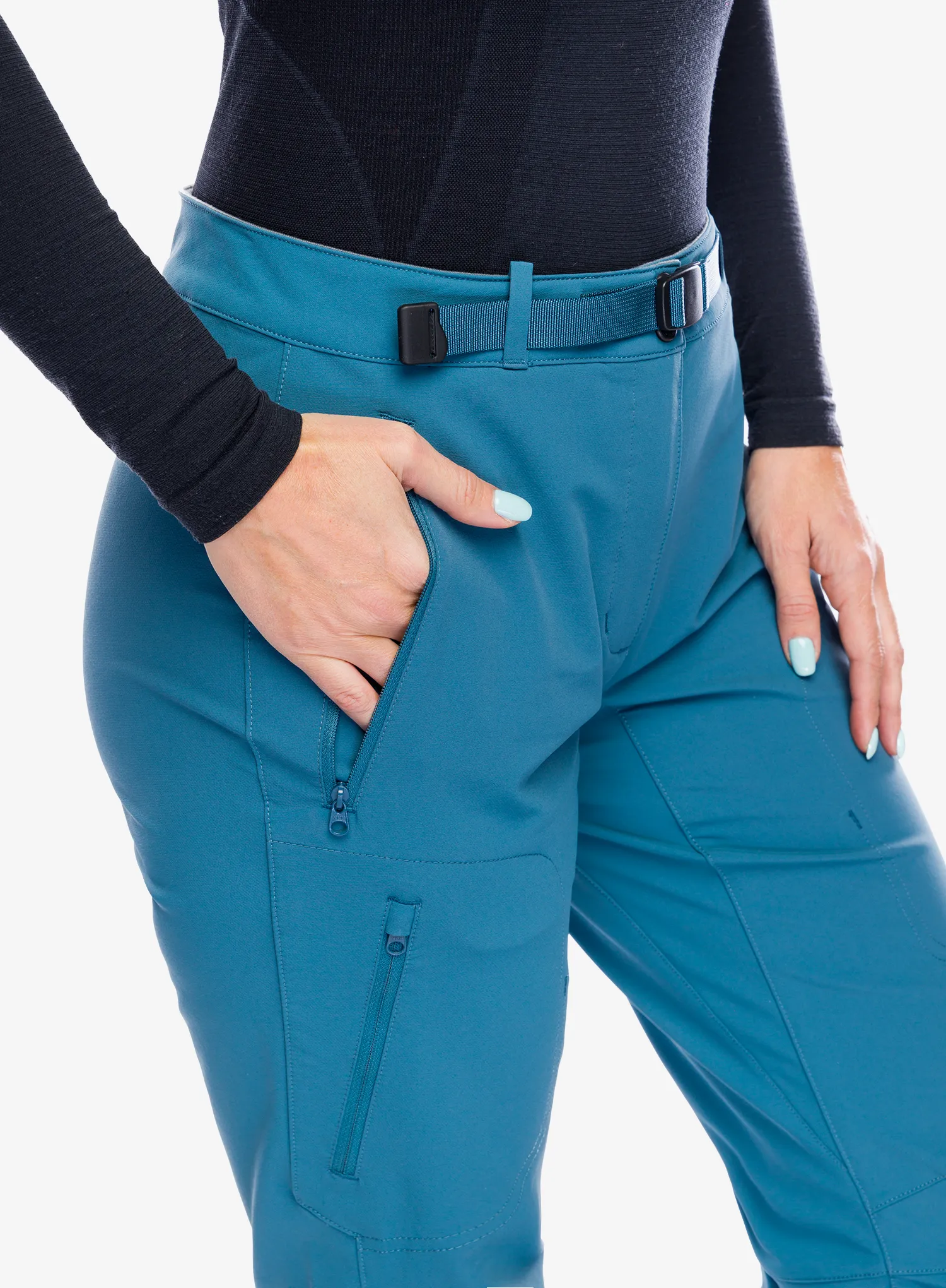 Ženske softshell hlače Mountain Equipment Chamois Pant - indian teal