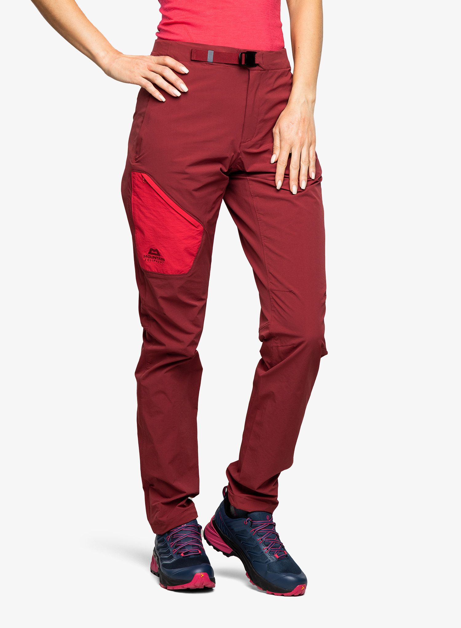 Ženske pohodniške hlače Mountain Equipment Comici 2 Pant - tibetan red/capsicum