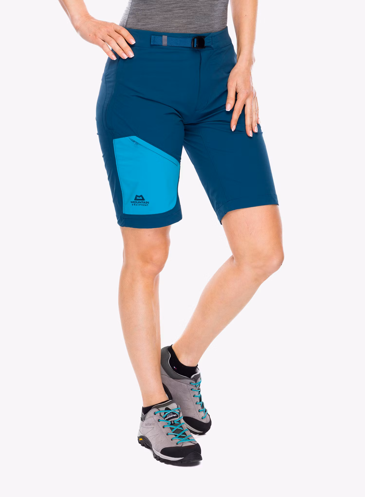 Ženske pohodniške kratke hlače Mountain Equipment Comici Short - majolica blue/topaz