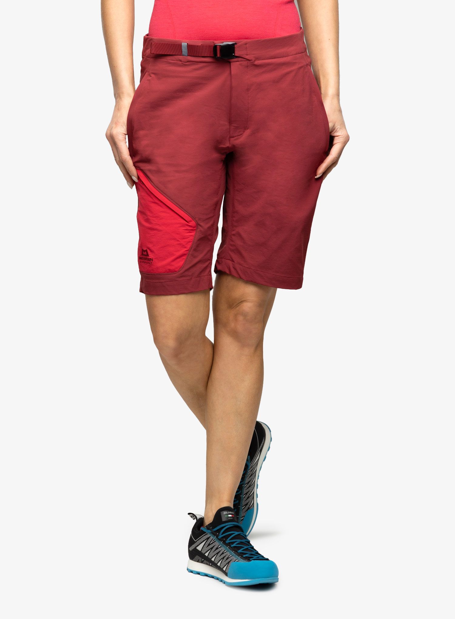 Ženske pohodniške kratke hlače Mountain Equipment Comici Short - tibetan red/capsicum