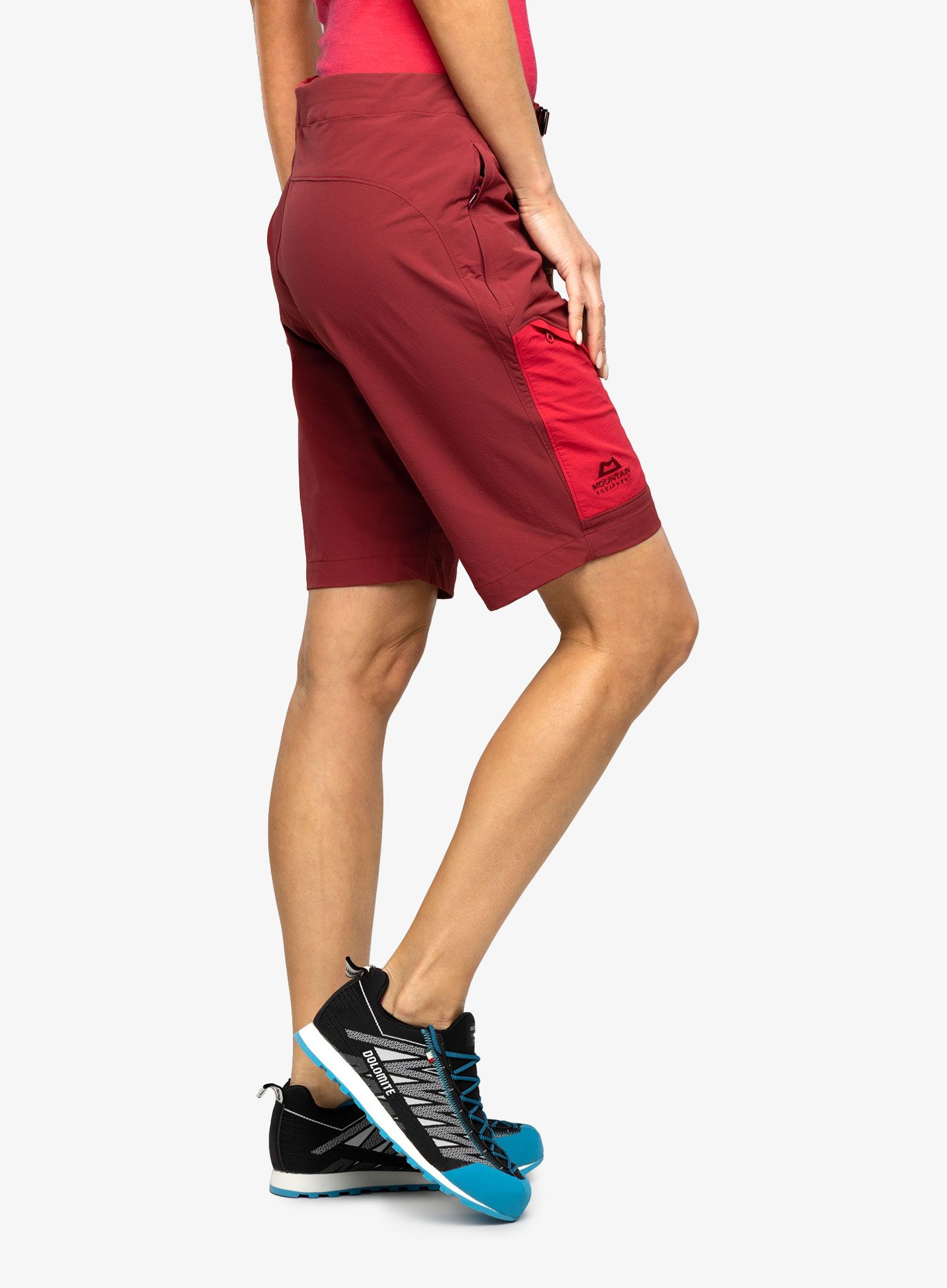 Ženske pohodniške kratke hlače Mountain Equipment Comici Short - tibetan red/capsicum