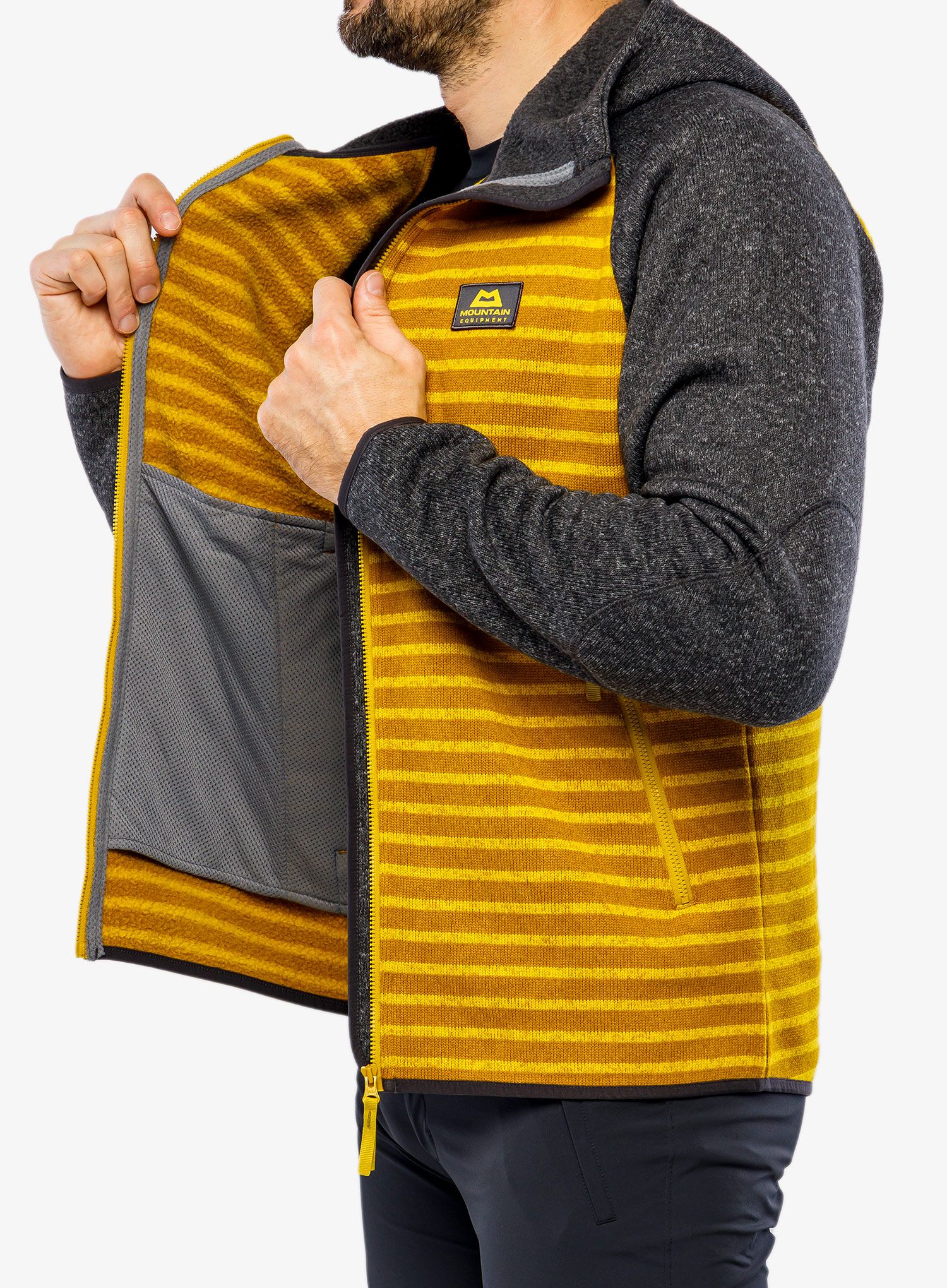 Flis Mountain Equipment Dark Days Hooded Jacket - acid stripe/anvil