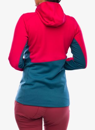 Ženski flis Mountain Equipment Durian Hooded Jacket - capsicum/majolica