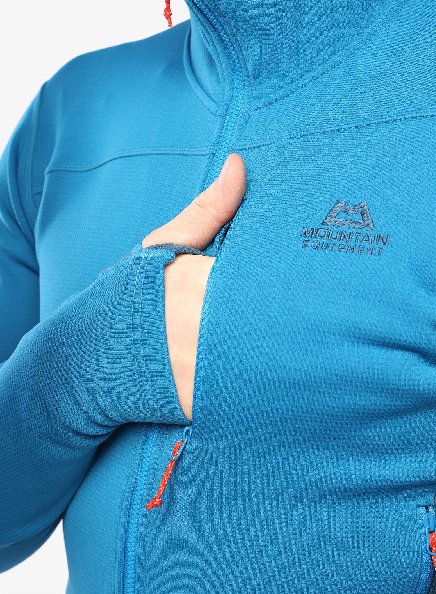 Flis Mountain Equipment Durian Hooded Jacket - mykonos blue/majolica blue