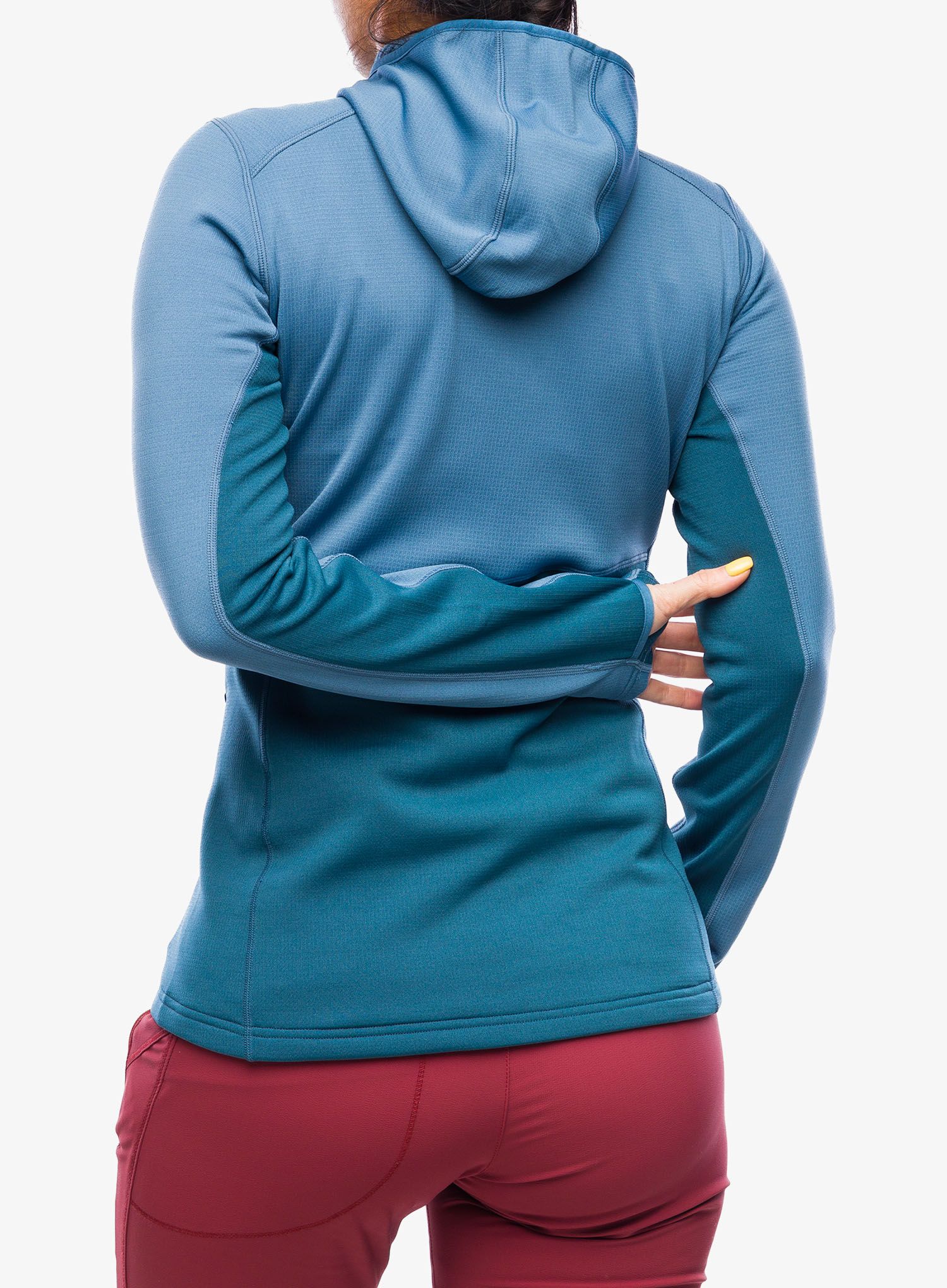 Ženska jopica Mountain Equipment Durian Hooded Jacket - stellar blue/majolica blue